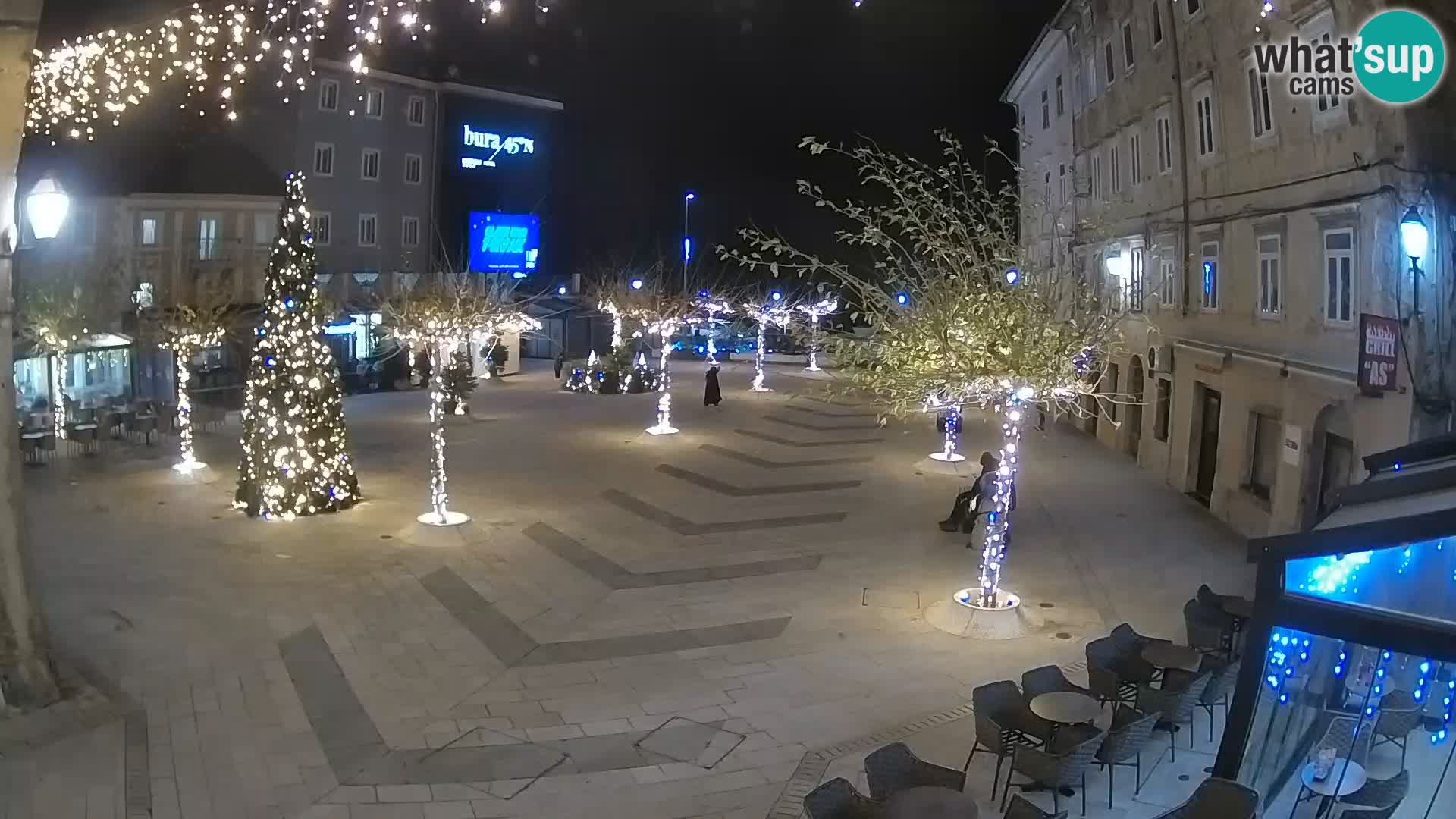 Centro della città di Senj – Piazza Pavlin – Live Cam Dalmazia