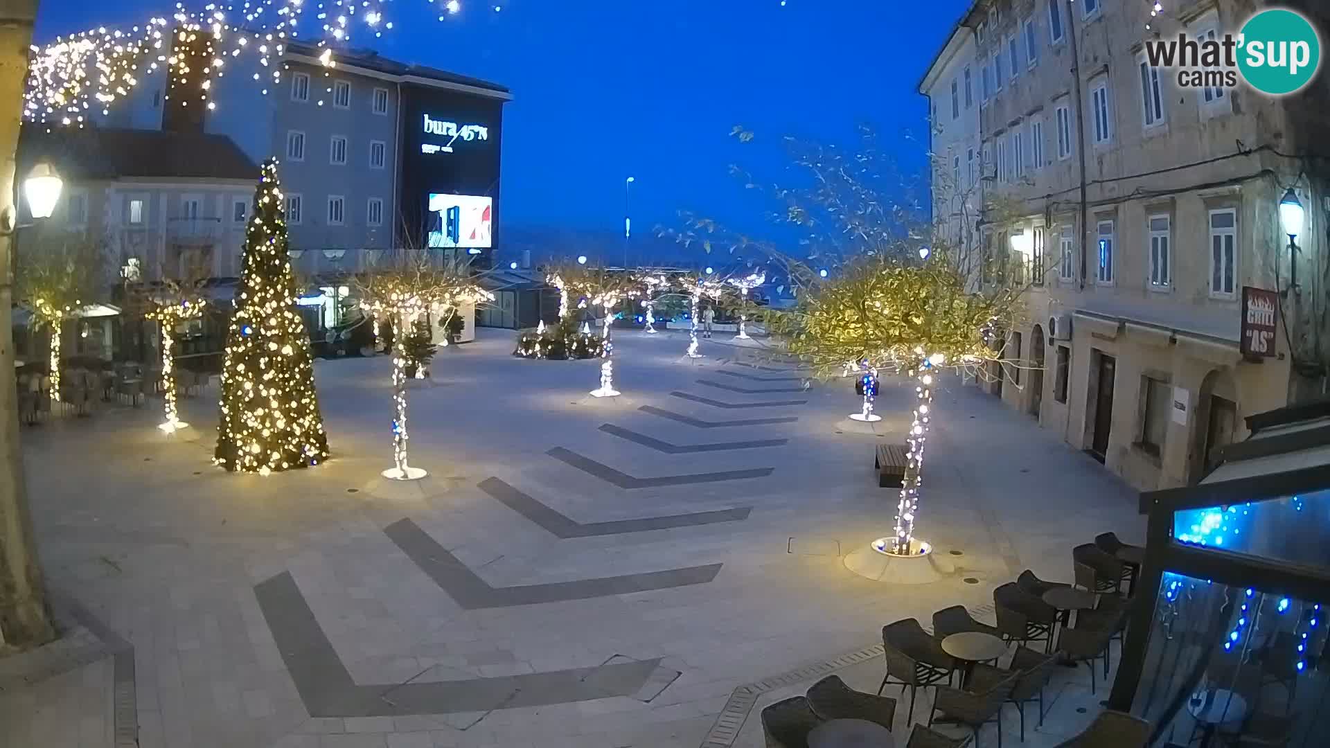 Center of Senj city – Pavlin square – Live Cam Dalmatia