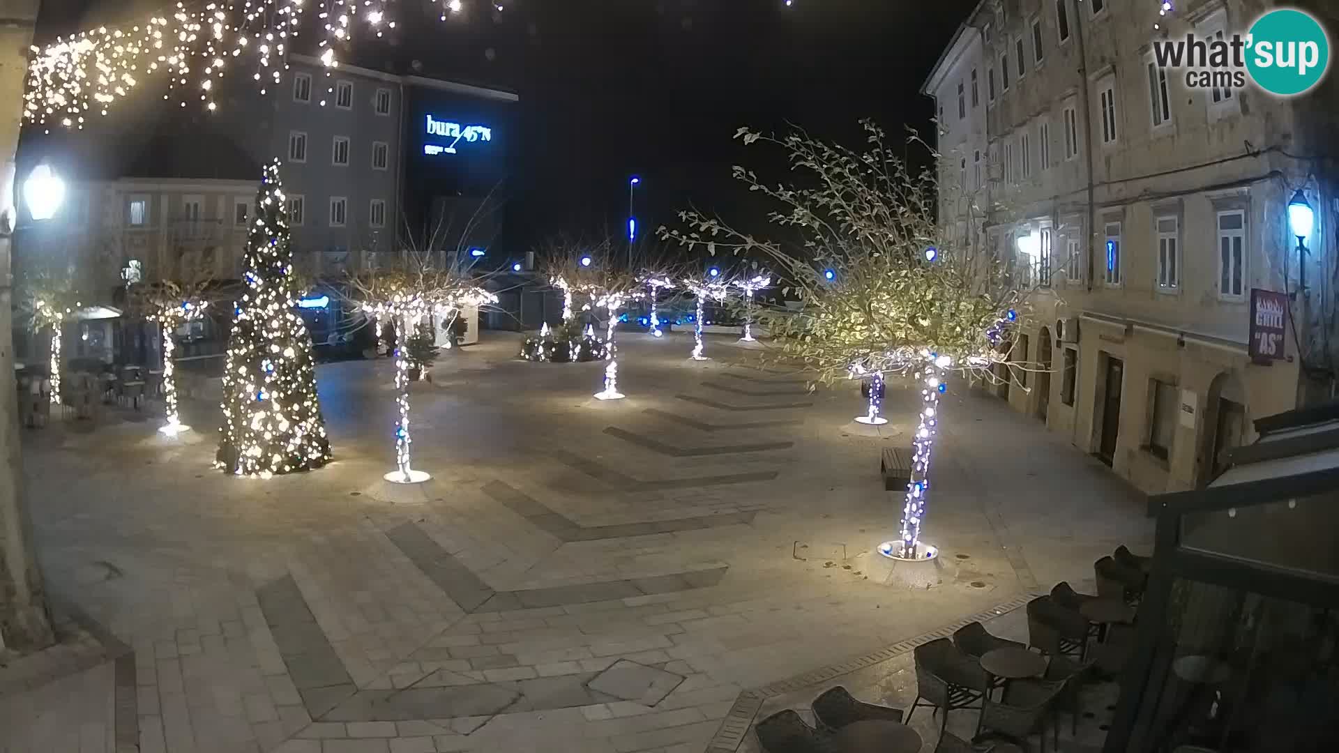 Centro della città di Senj – Piazza Pavlin – Live Cam Dalmazia