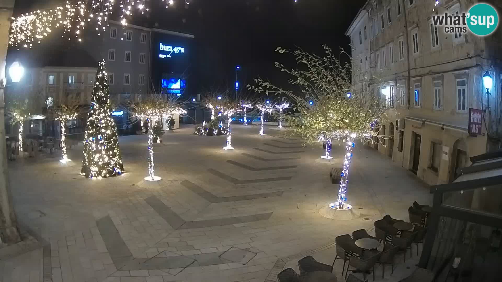 Center of Senj city – Pavlin square – Live Cam Dalmatia