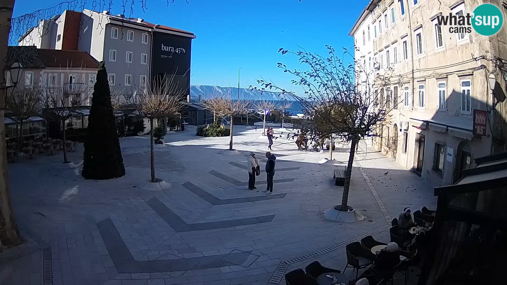 Centre de la ville de Senj – Place Pavlin – Live Cam Dalmatie