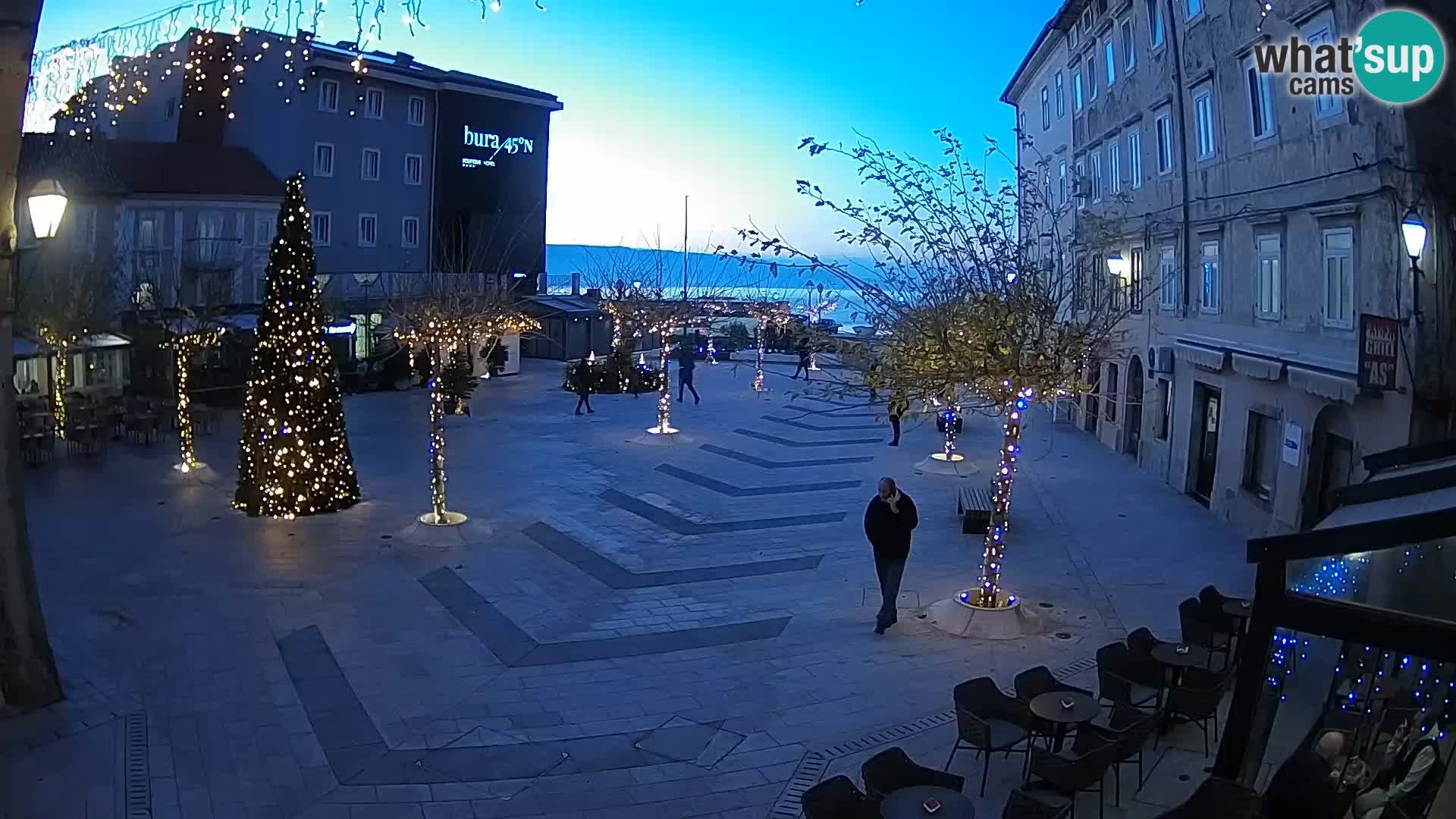 Centro della città di Senj – Piazza Pavlin – Live Cam Dalmazia