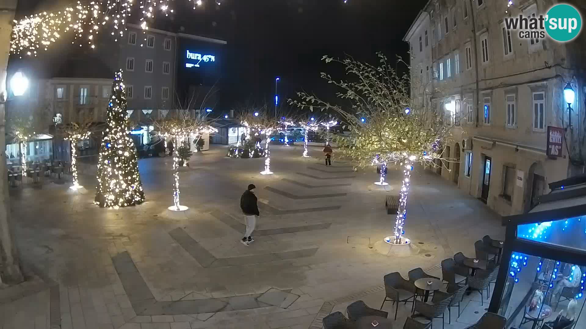 Centre de la ville de Senj – Place Pavlin – Live Cam Dalmatie