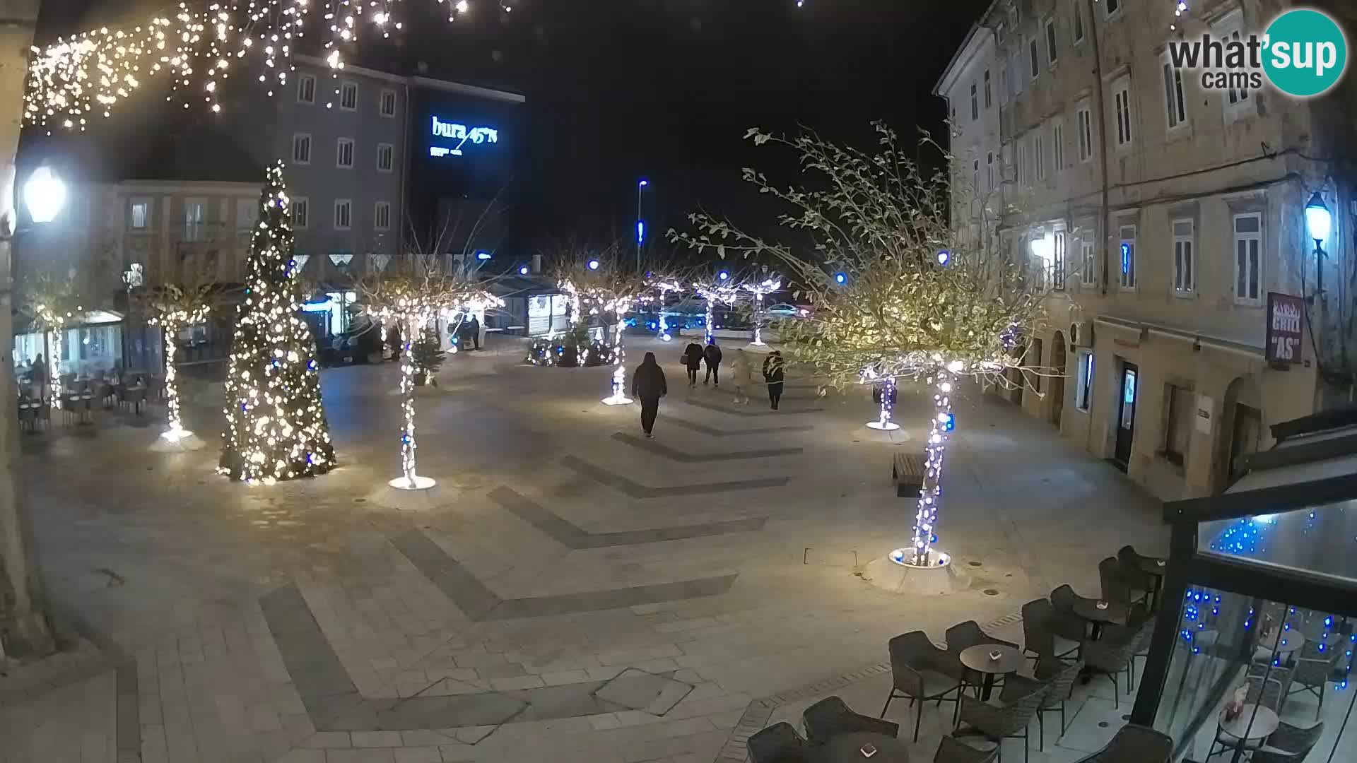 Center of Senj city – Pavlin square – Live Cam Dalmatia
