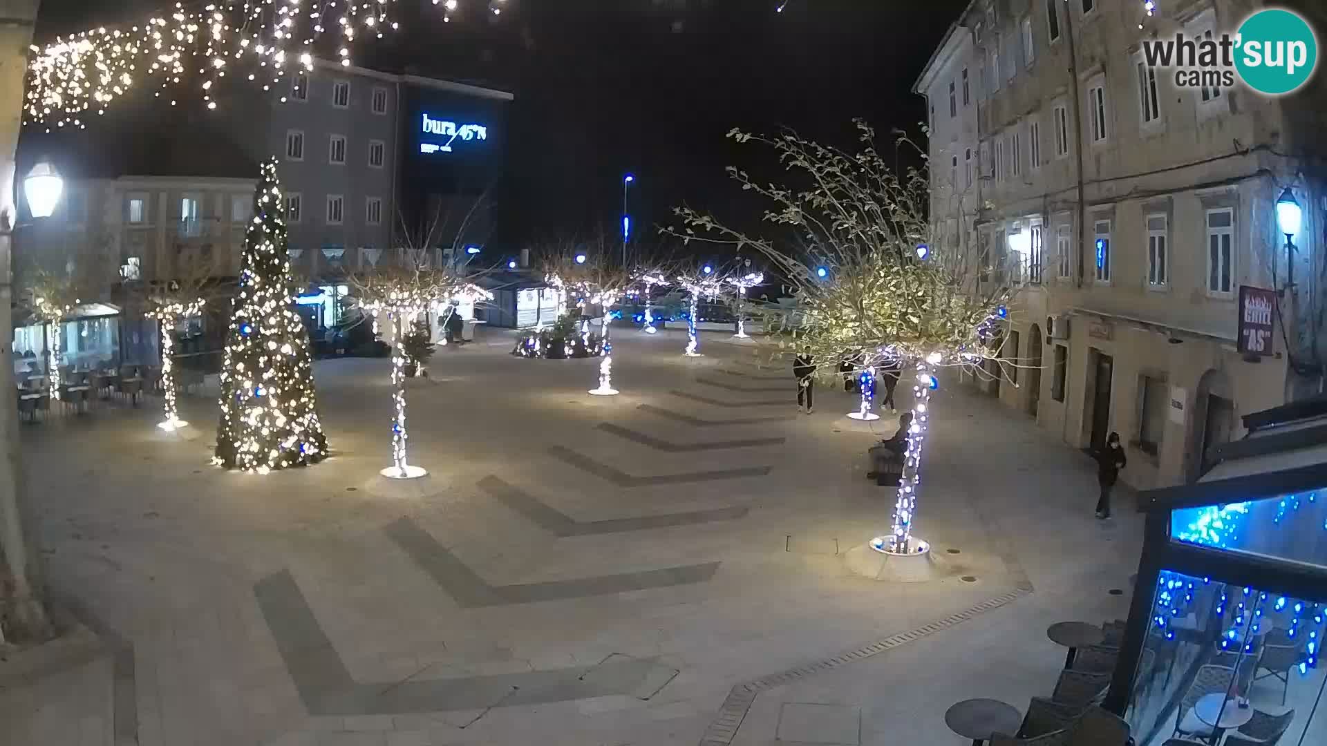 Centro della città di Senj – Piazza Pavlin – Live Cam Dalmazia
