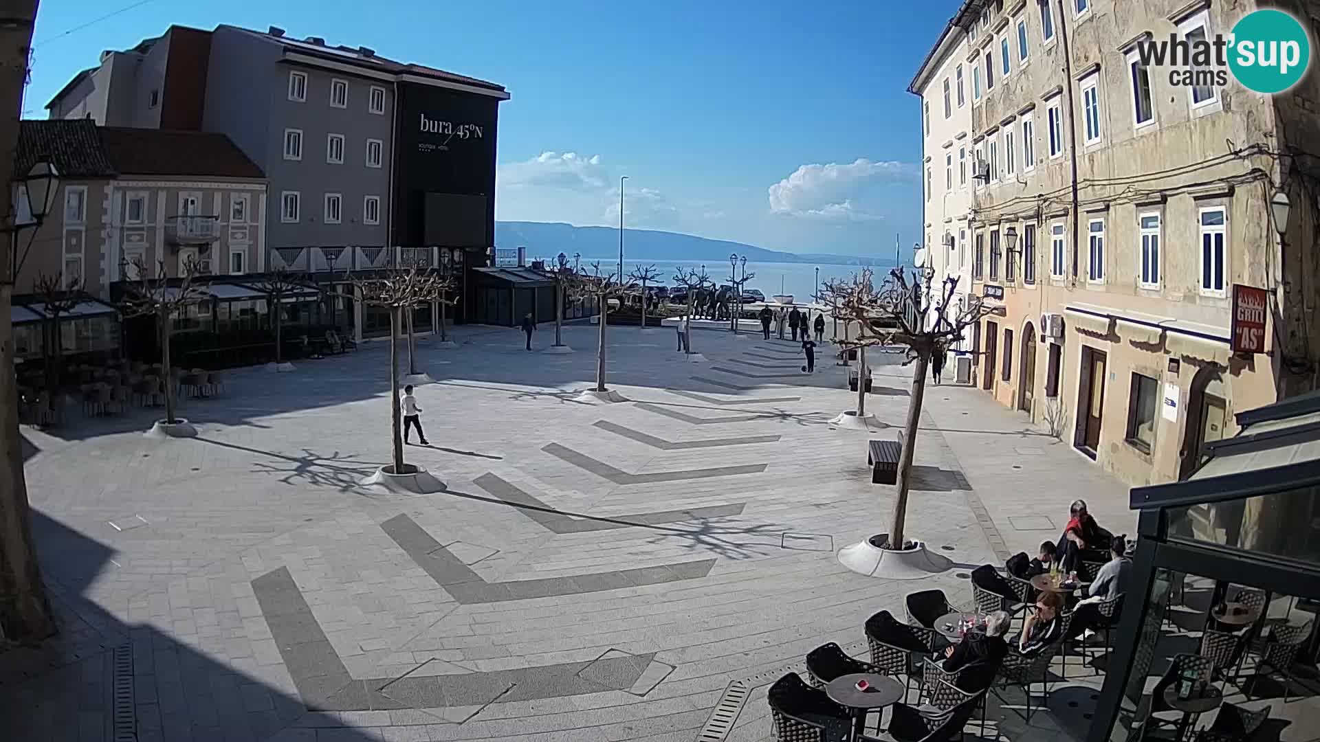 Center of Senj city – Pavlin square – Live Cam Dalmatia
