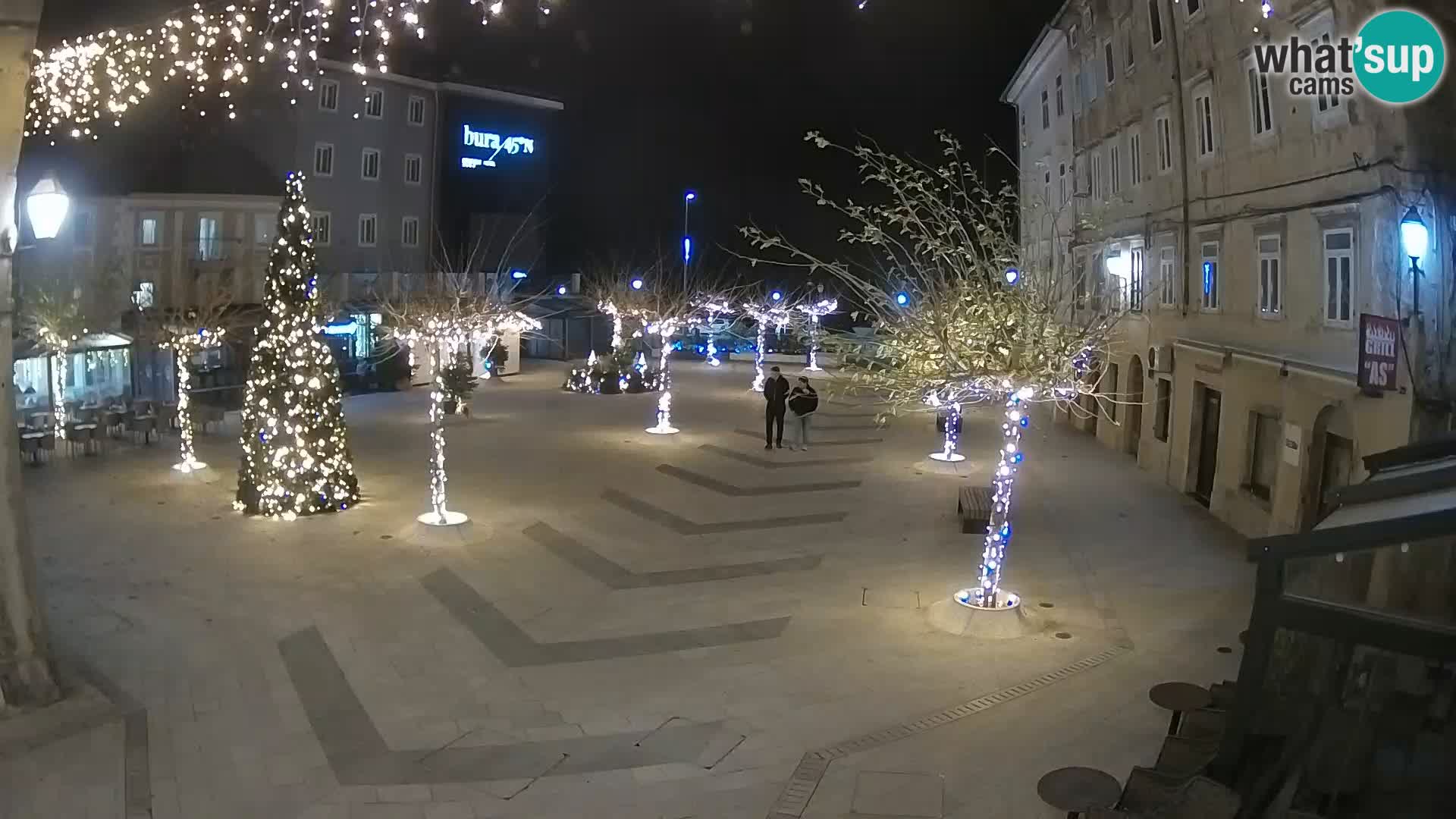 Centro della città di Senj – Piazza Pavlin – Live Cam Dalmazia
