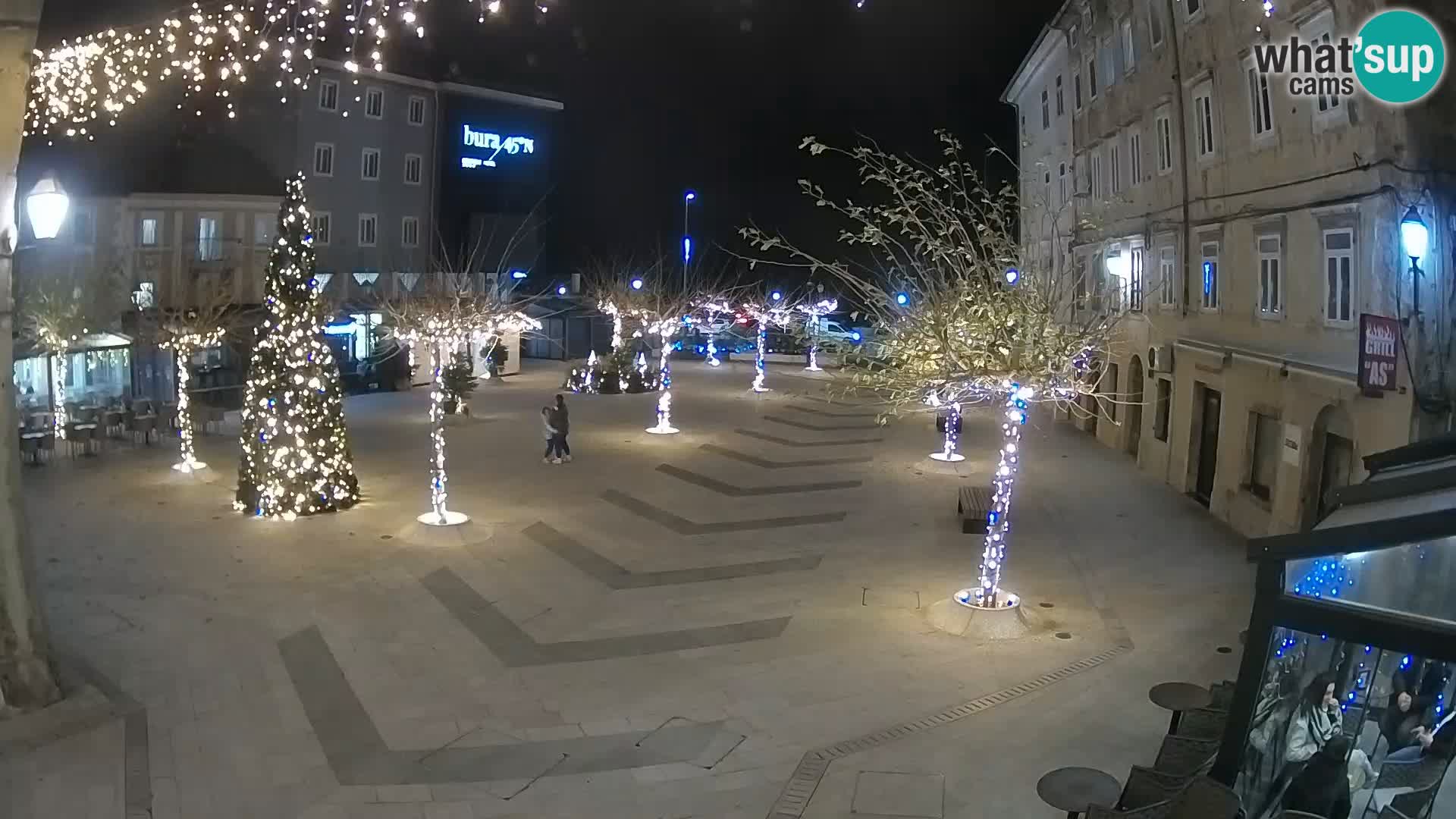 Centre de la ville de Senj – Place Pavlin – Live Cam Dalmatie