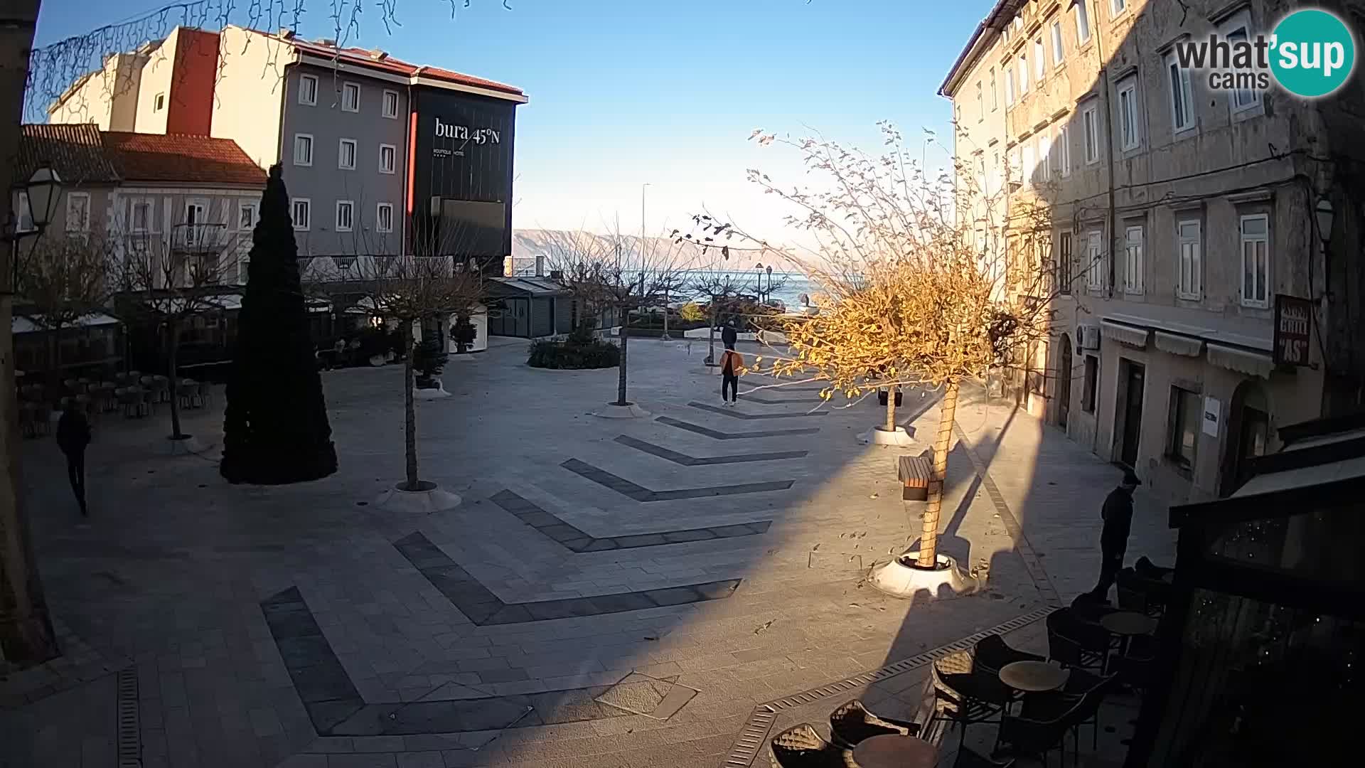 Centre de la ville de Senj – Place Pavlin – Live Cam Dalmatie