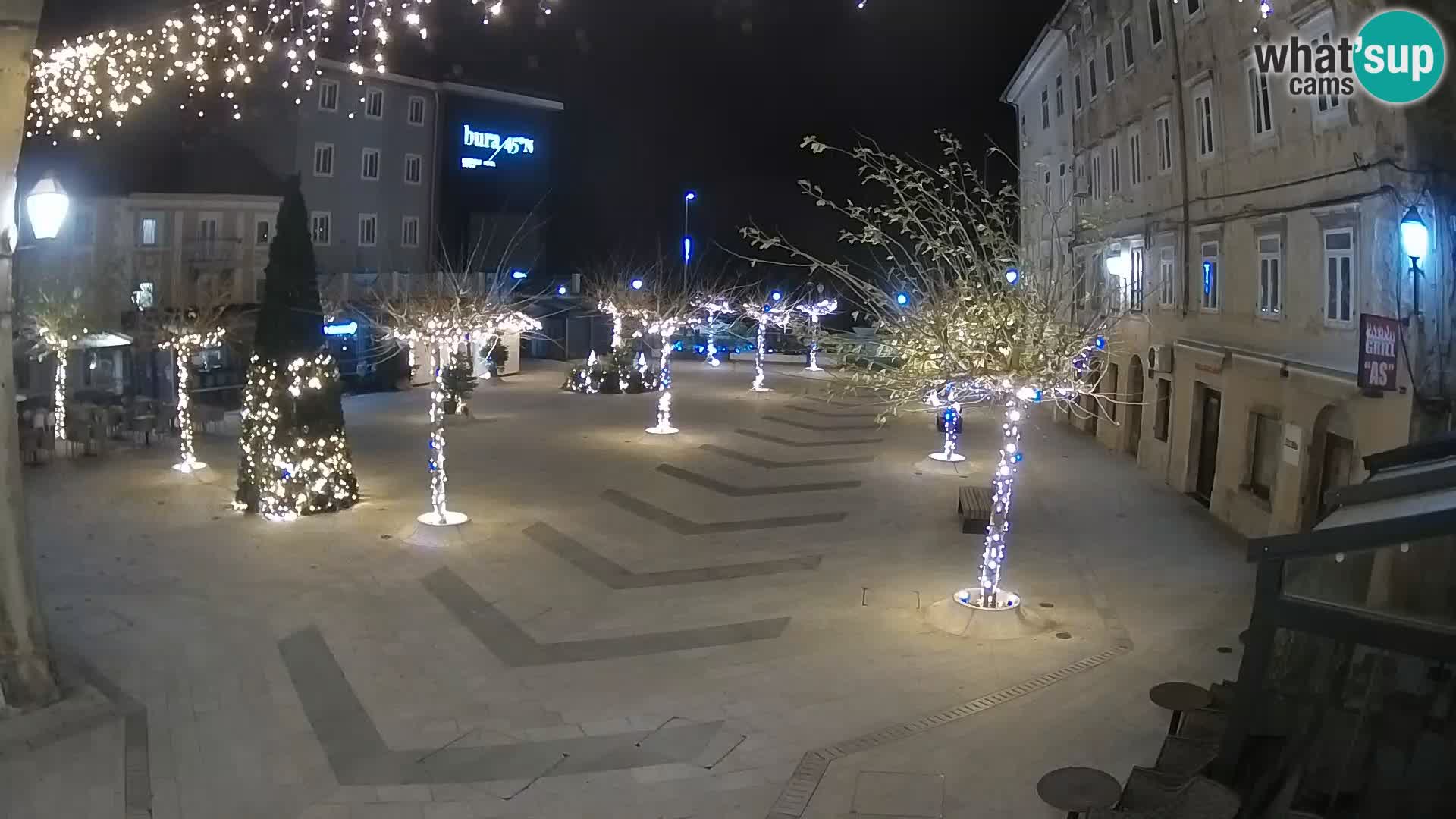 Center of Senj city – Pavlin square – Live Cam Dalmatia