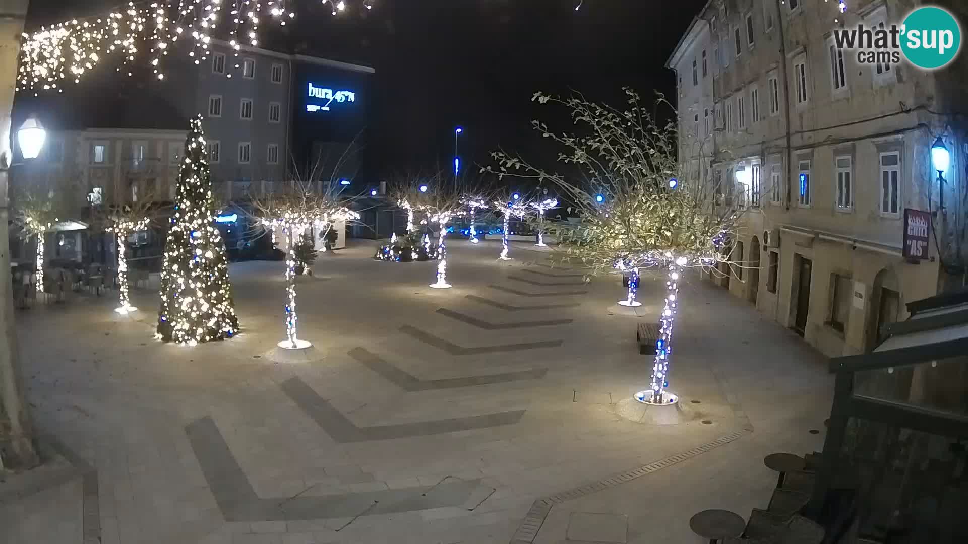 Center of Senj city – Pavlin square – Live Cam Dalmatia