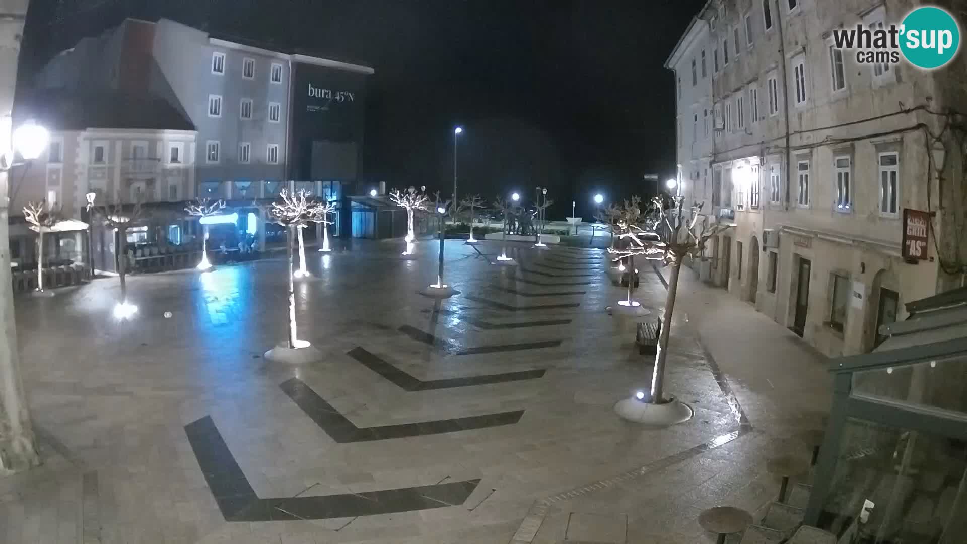 Centre de la ville de Senj – Place Pavlin – Live Cam Dalmatie