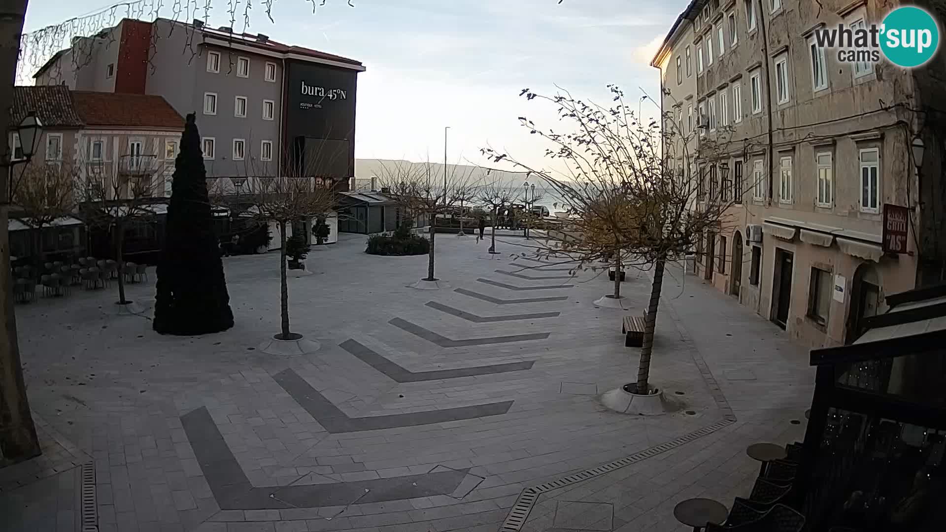 Centro della città di Senj – Piazza Pavlin – Live Cam Dalmazia