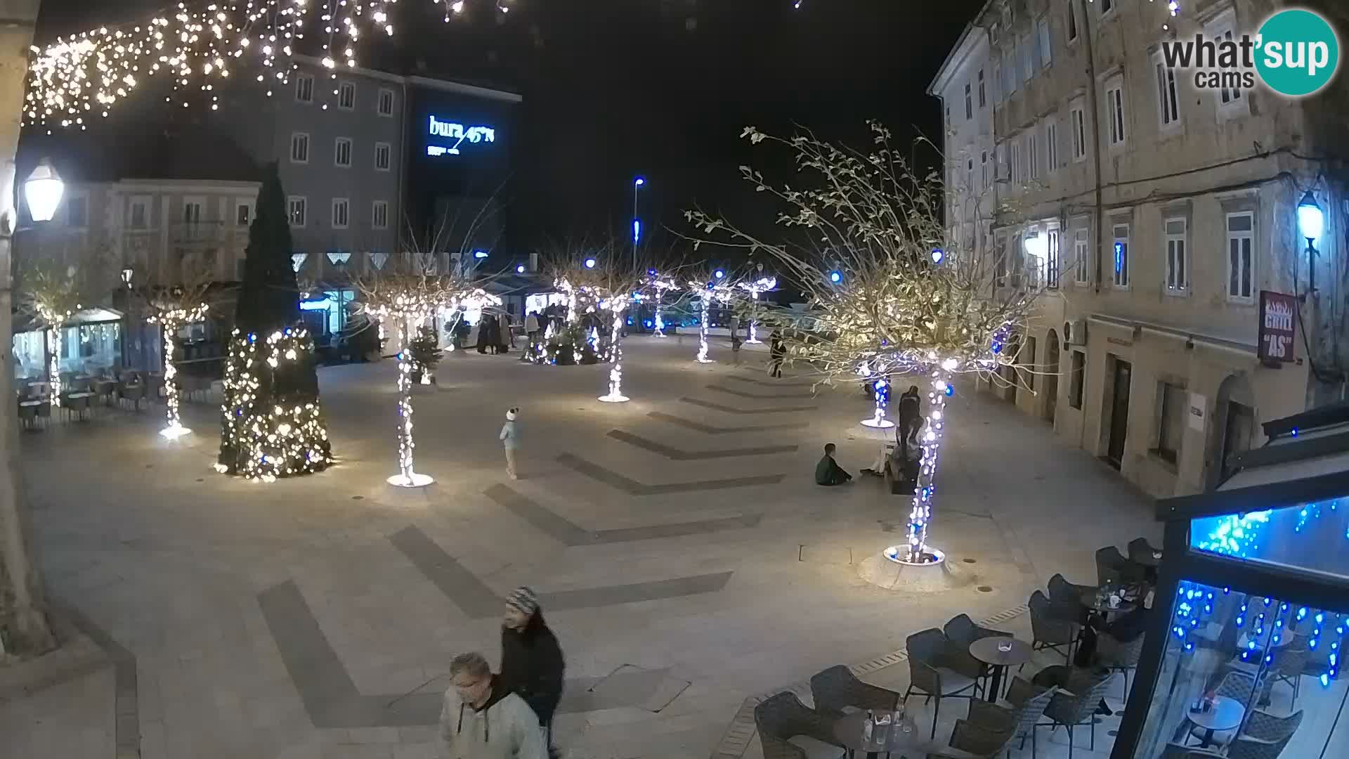 Centro della città di Senj – Piazza Pavlin – Live Cam Dalmazia