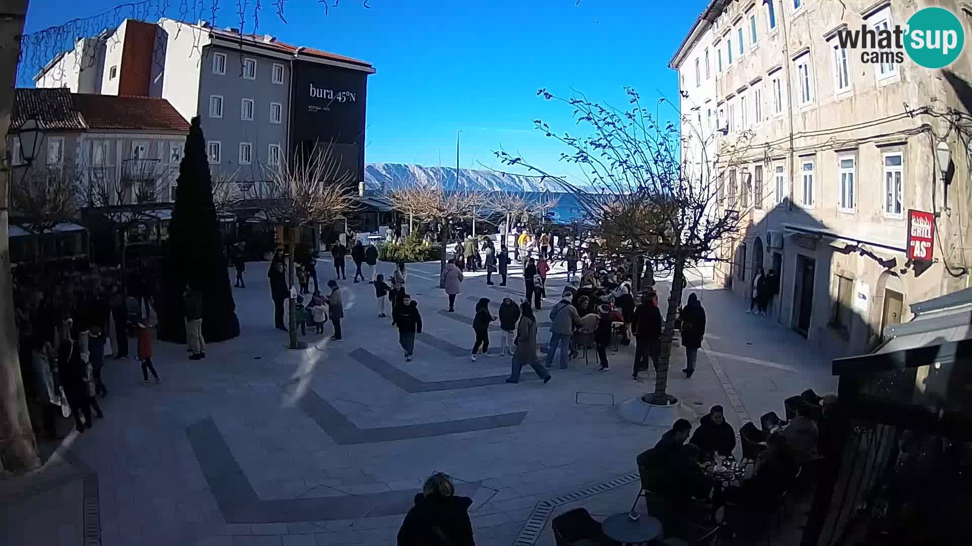 Centro della città di Senj – Piazza Pavlin – Live Cam Dalmazia