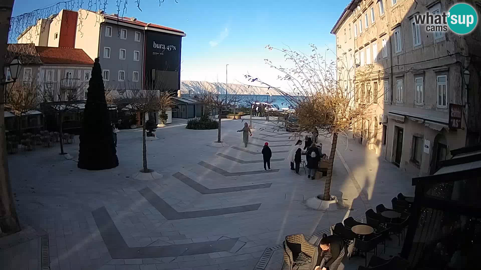 Centro della città di Senj – Piazza Pavlin – Live Cam Dalmazia