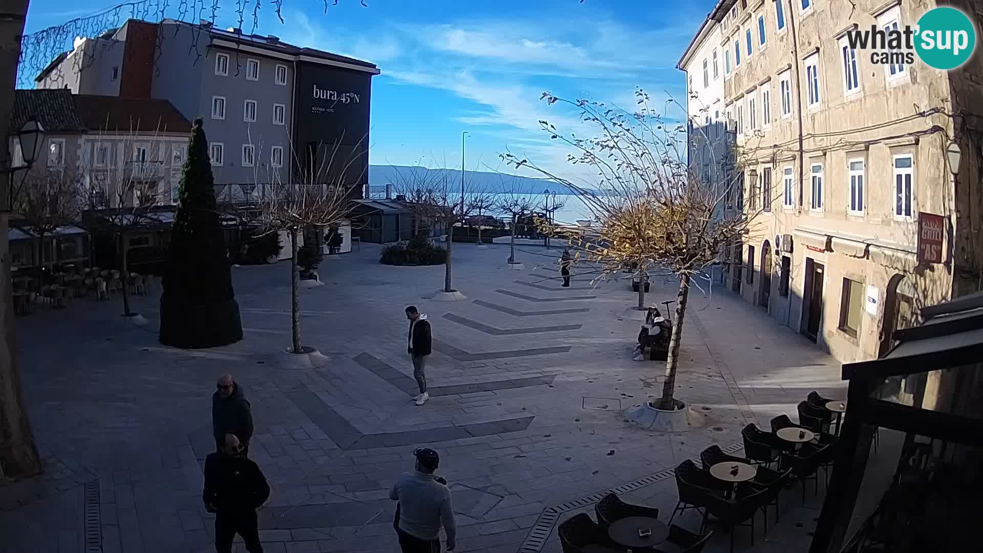 Centro della città di Senj – Piazza Pavlin – Live Cam Dalmazia