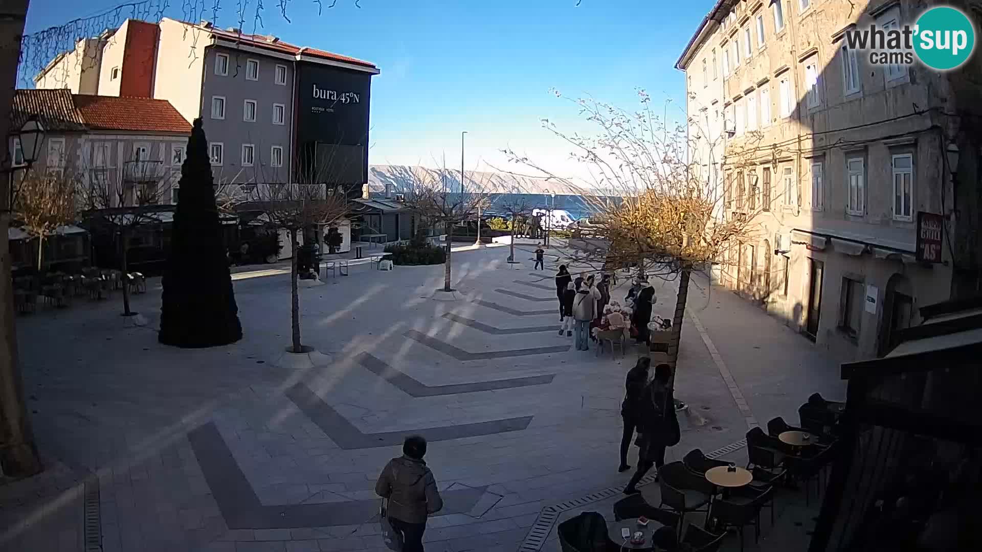 Centro della città di Senj – Piazza Pavlin – Live Cam Dalmazia