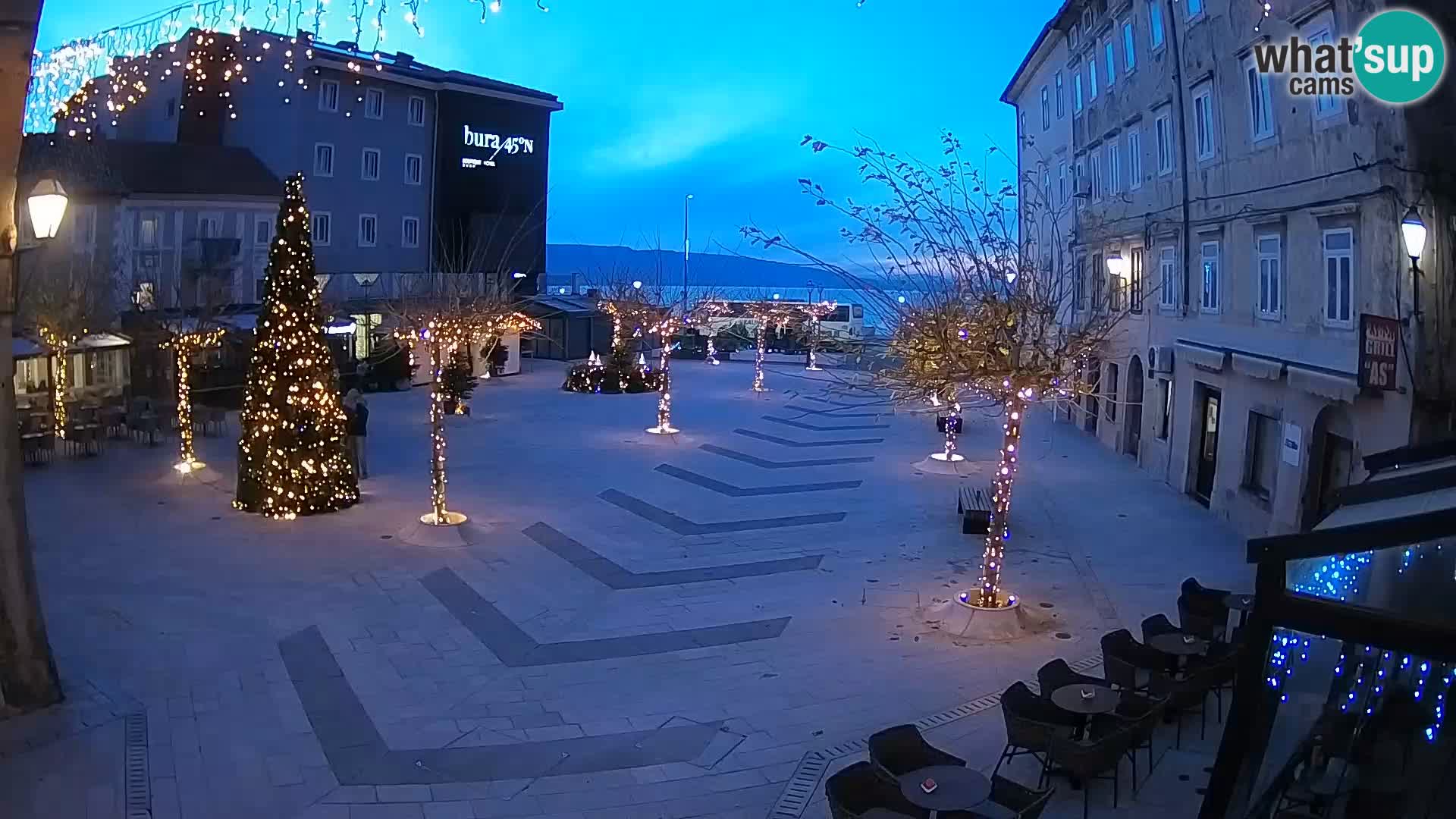 Centro della città di Senj – Piazza Pavlin – Live Cam Dalmazia