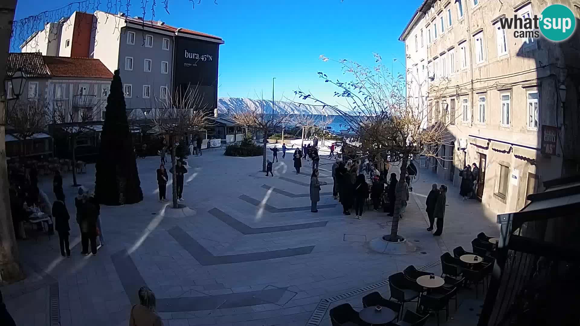 Center of Senj city – Pavlin square – Live Cam Dalmatia