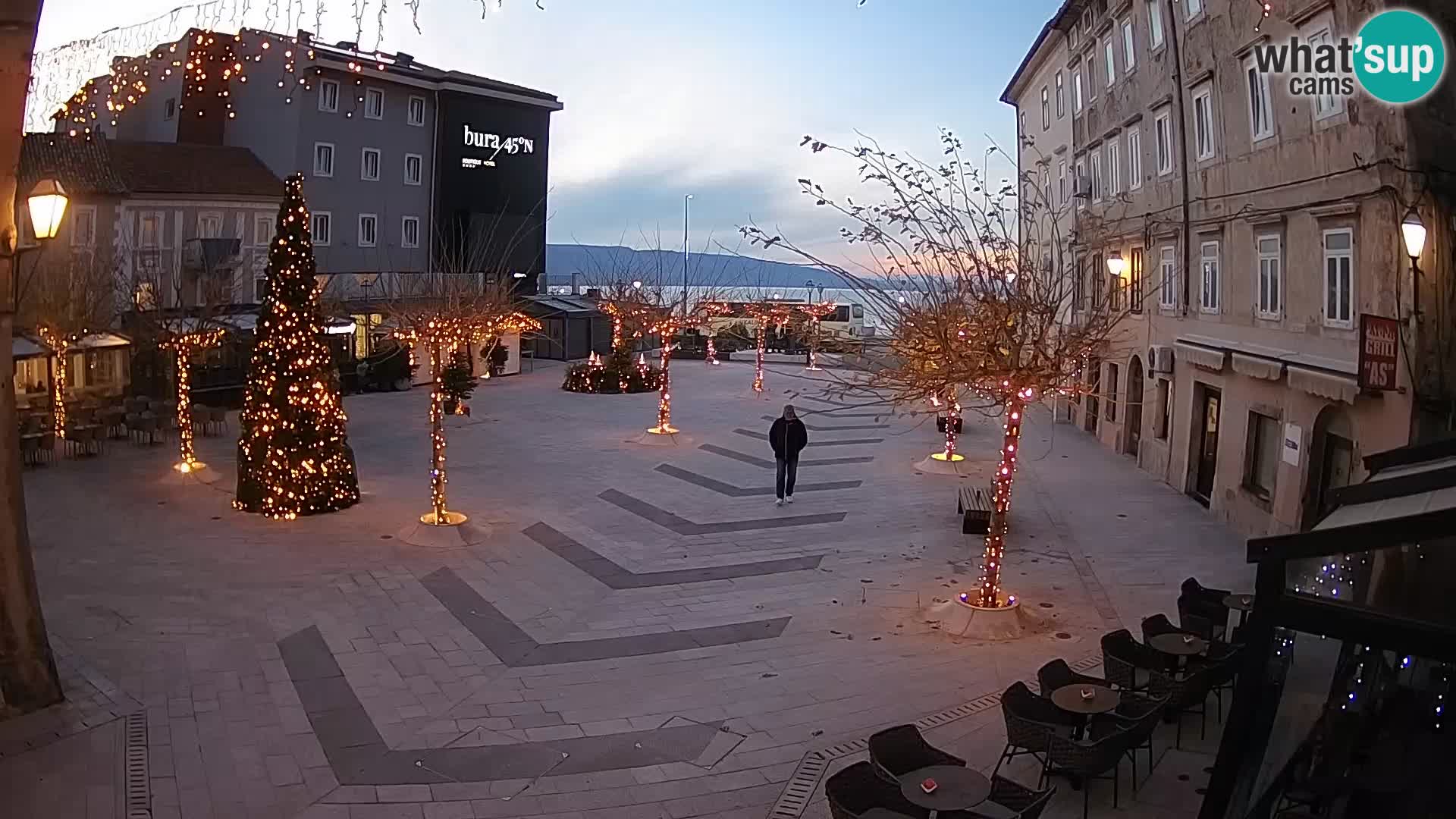 Center of Senj city – Pavlin square – Live Cam Dalmatia