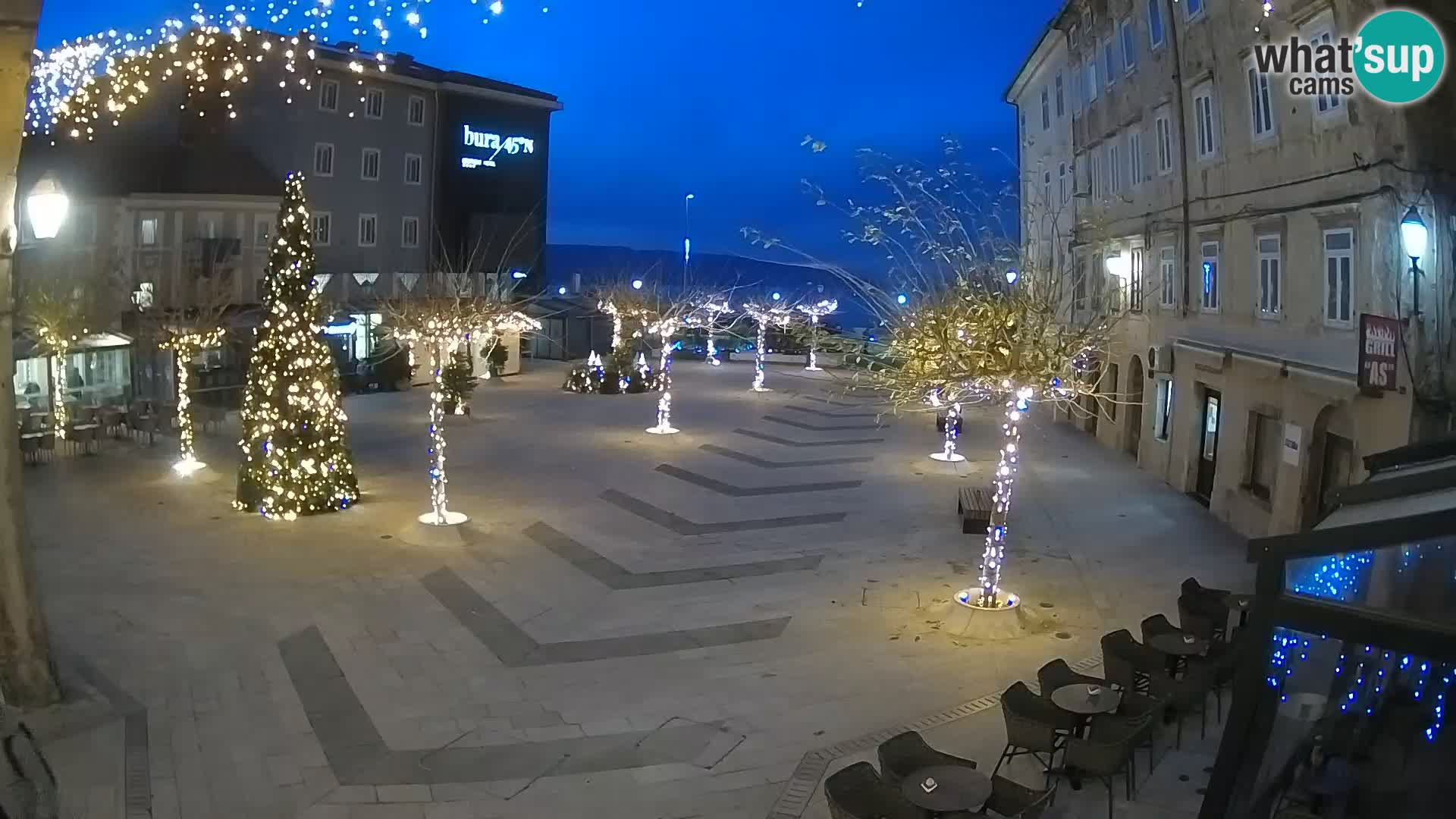 Centre de la ville de Senj – Place Pavlin – Live Cam Dalmatie