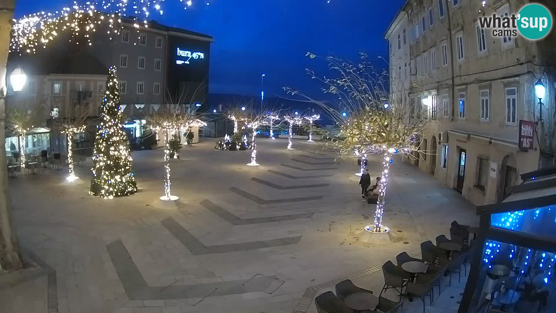 Centre de la ville de Senj – Place Pavlin – Live Cam Dalmatie