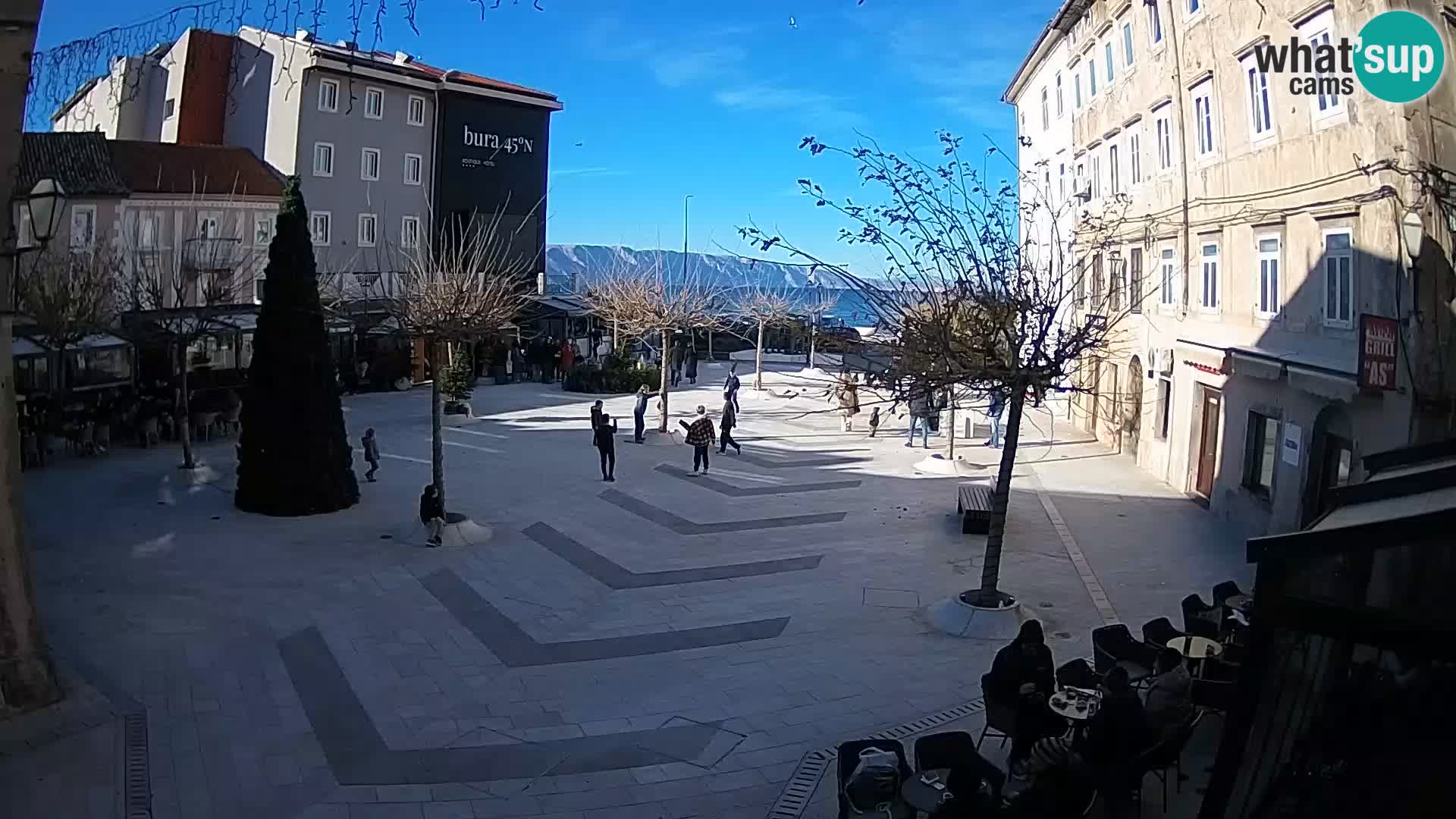 Center of Senj city – Pavlin square – Live Cam Dalmatia