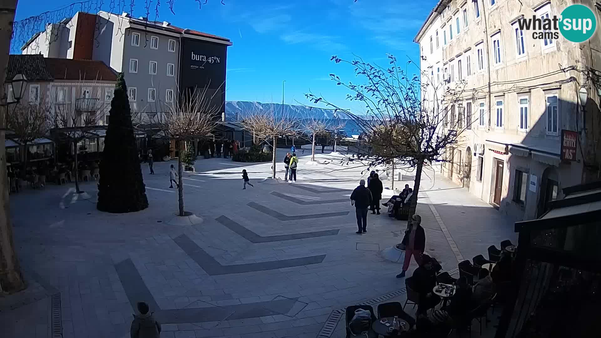 Centro della città di Senj – Piazza Pavlin – Live Cam Dalmazia