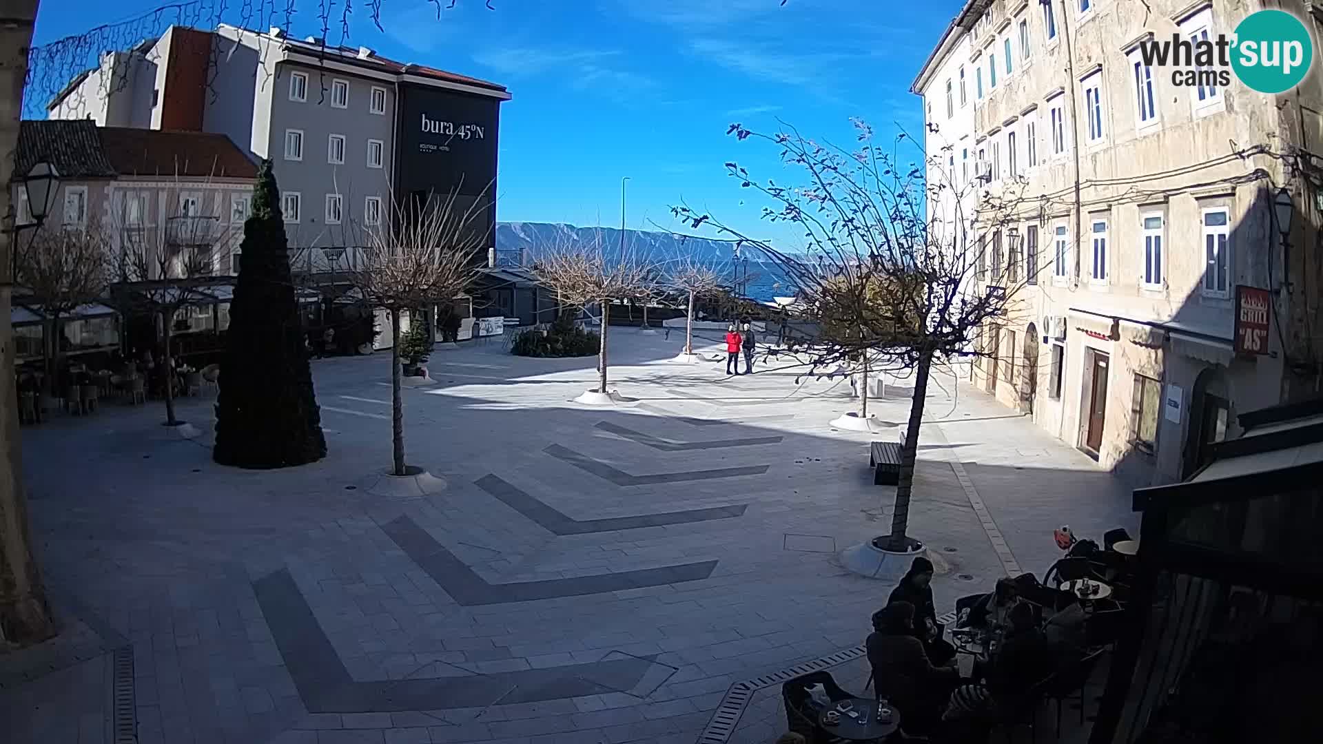 Centre de la ville de Senj – Place Pavlin – Live Cam Dalmatie