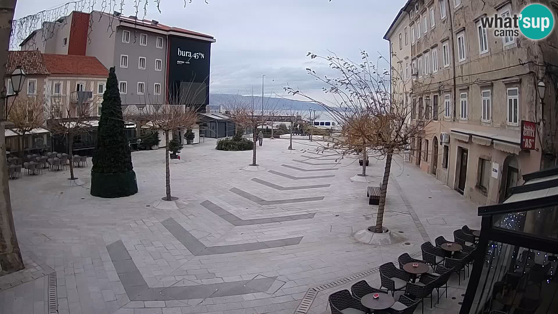 Center of Senj city – Pavlin square – Live Cam Dalmatia