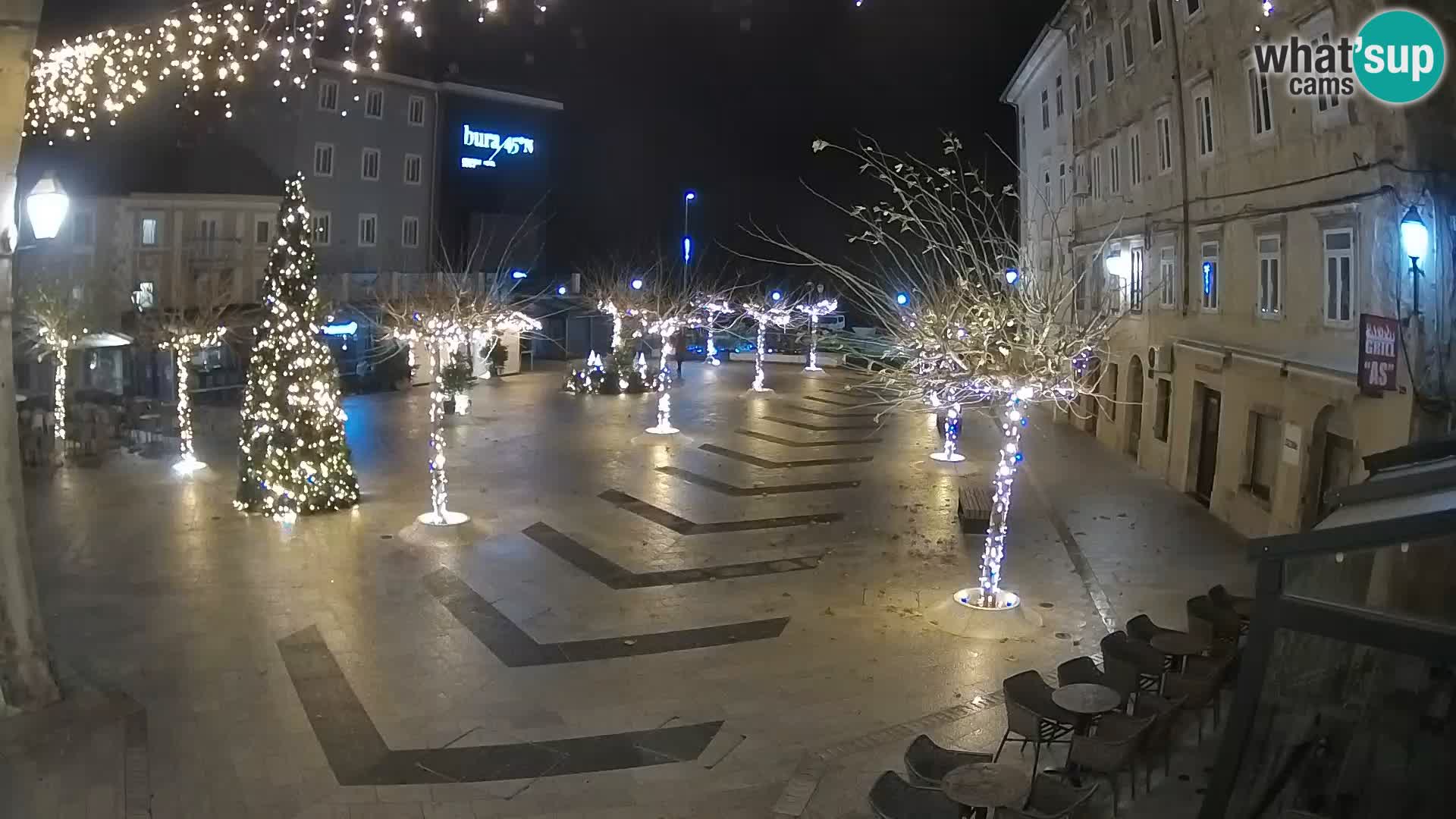 Centre de la ville de Senj – Place Pavlin – Live Cam Dalmatie