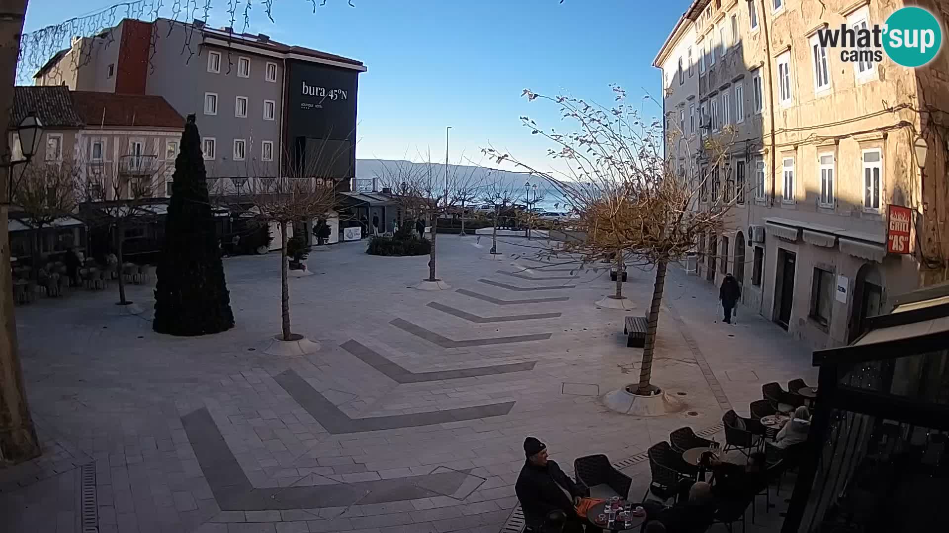 Center of Senj city – Pavlin square – Live Cam Dalmatia