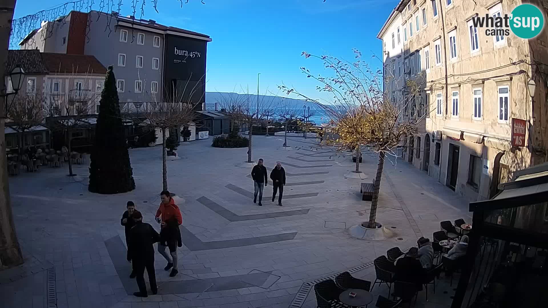 Center of Senj city – Pavlin square – Live Cam Dalmatia