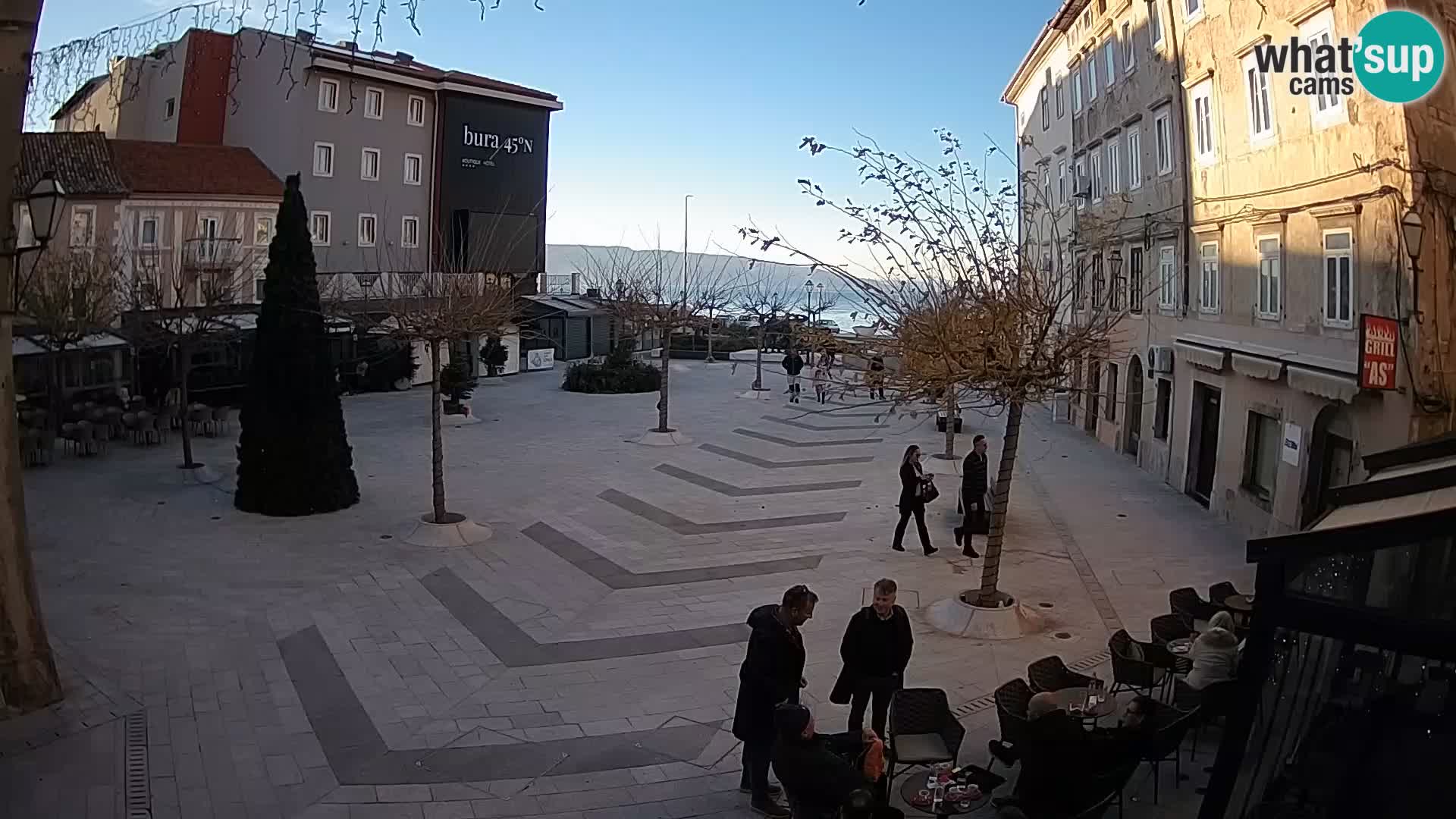 Center of Senj city – Pavlin square – Live Cam Dalmatia