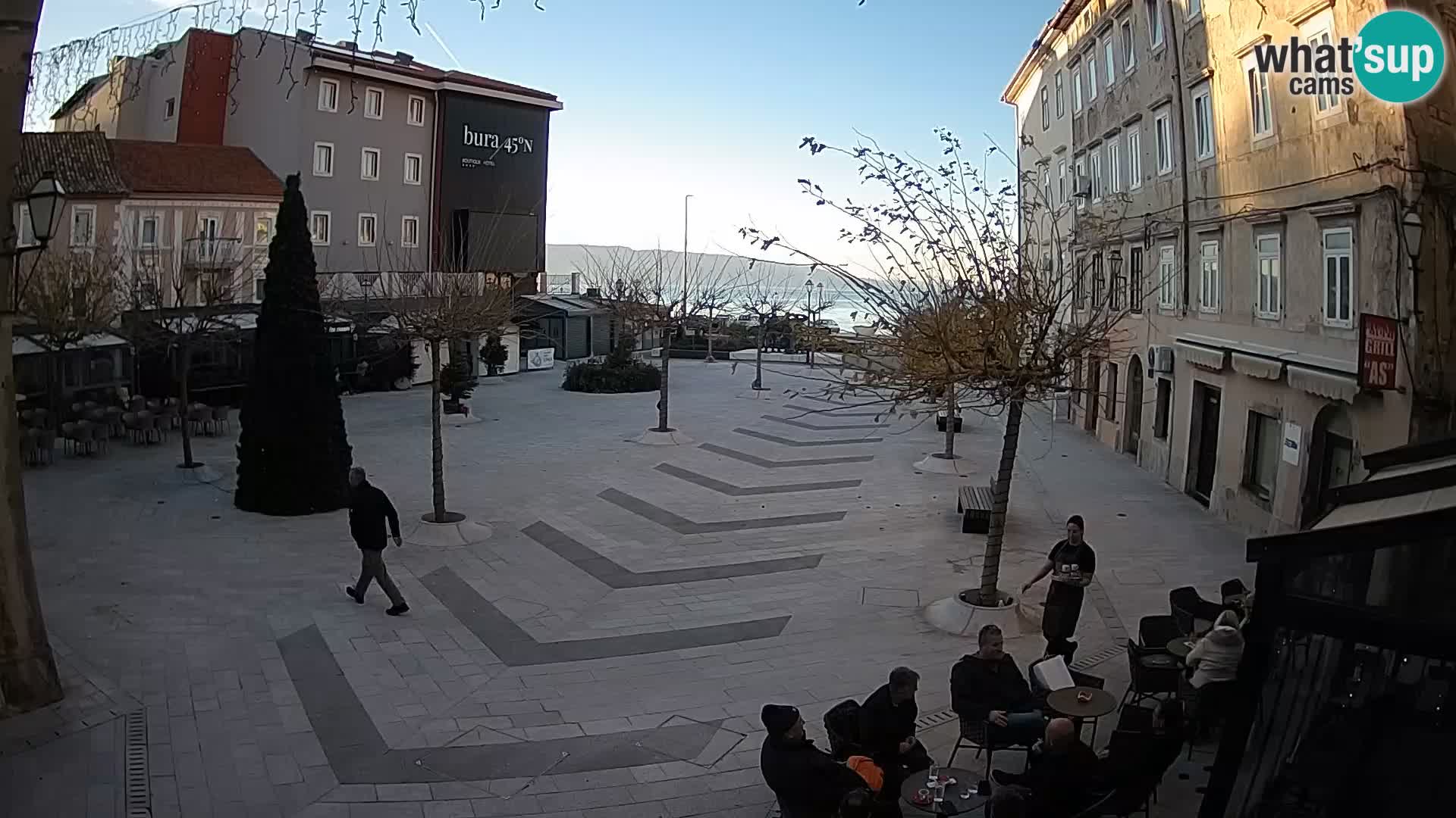 Centre de la ville de Senj – Place Pavlin – Live Cam Dalmatie