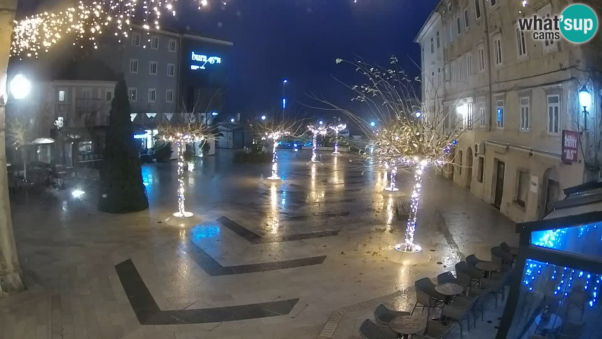 Center of Senj city – Pavlin square – Live Cam Dalmatia