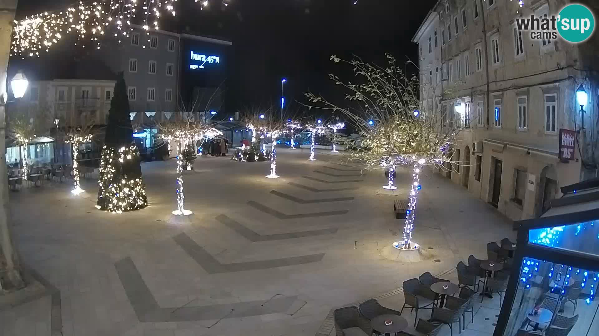 Centro della città di Senj – Piazza Pavlin – Live Cam Dalmazia