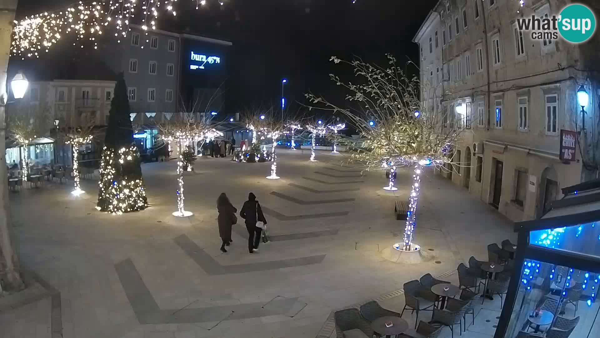 Centre de la ville de Senj – Place Pavlin – Live Cam Dalmatie