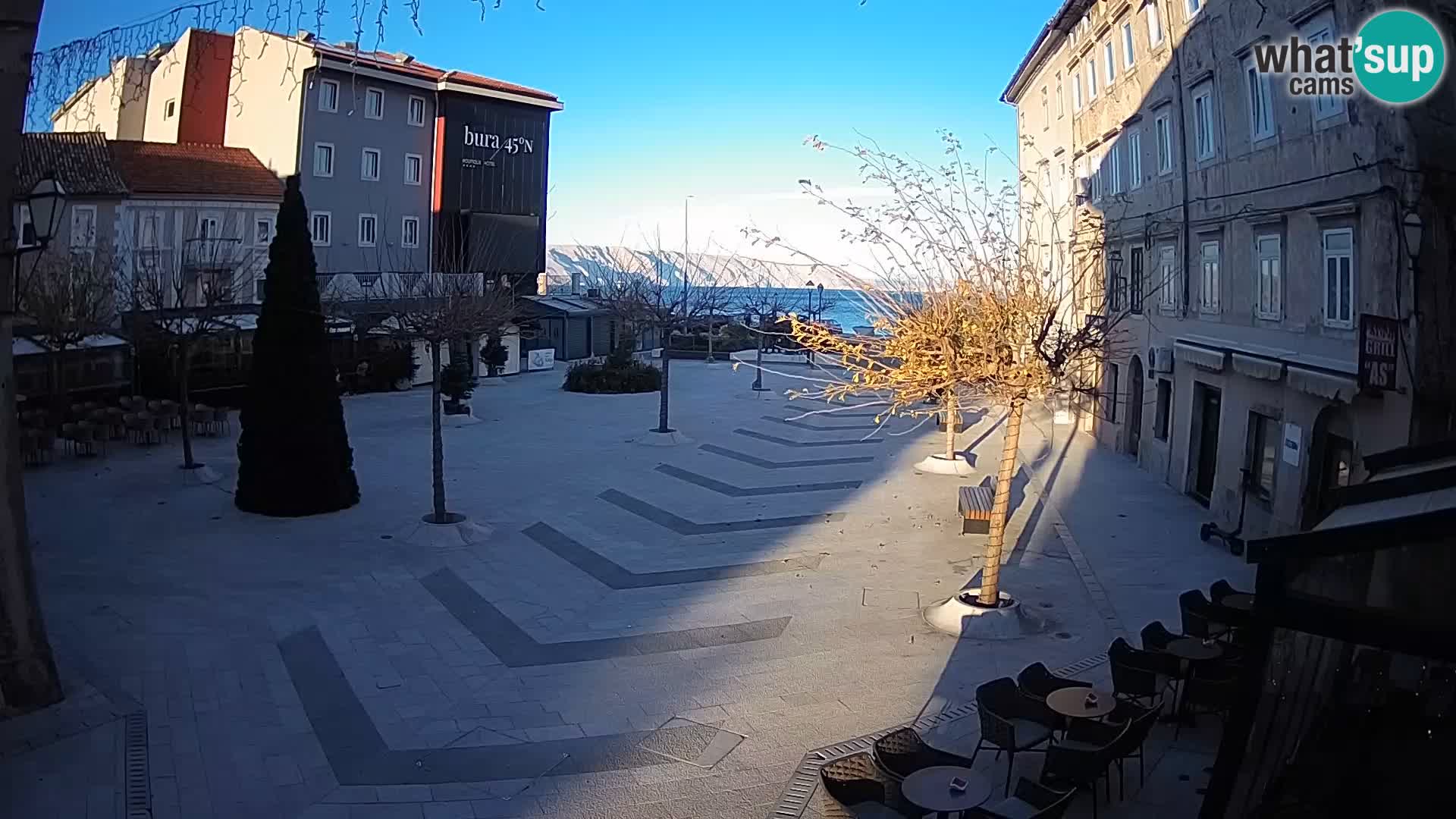 Centro della città di Senj – Piazza Pavlin – Live Cam Dalmazia