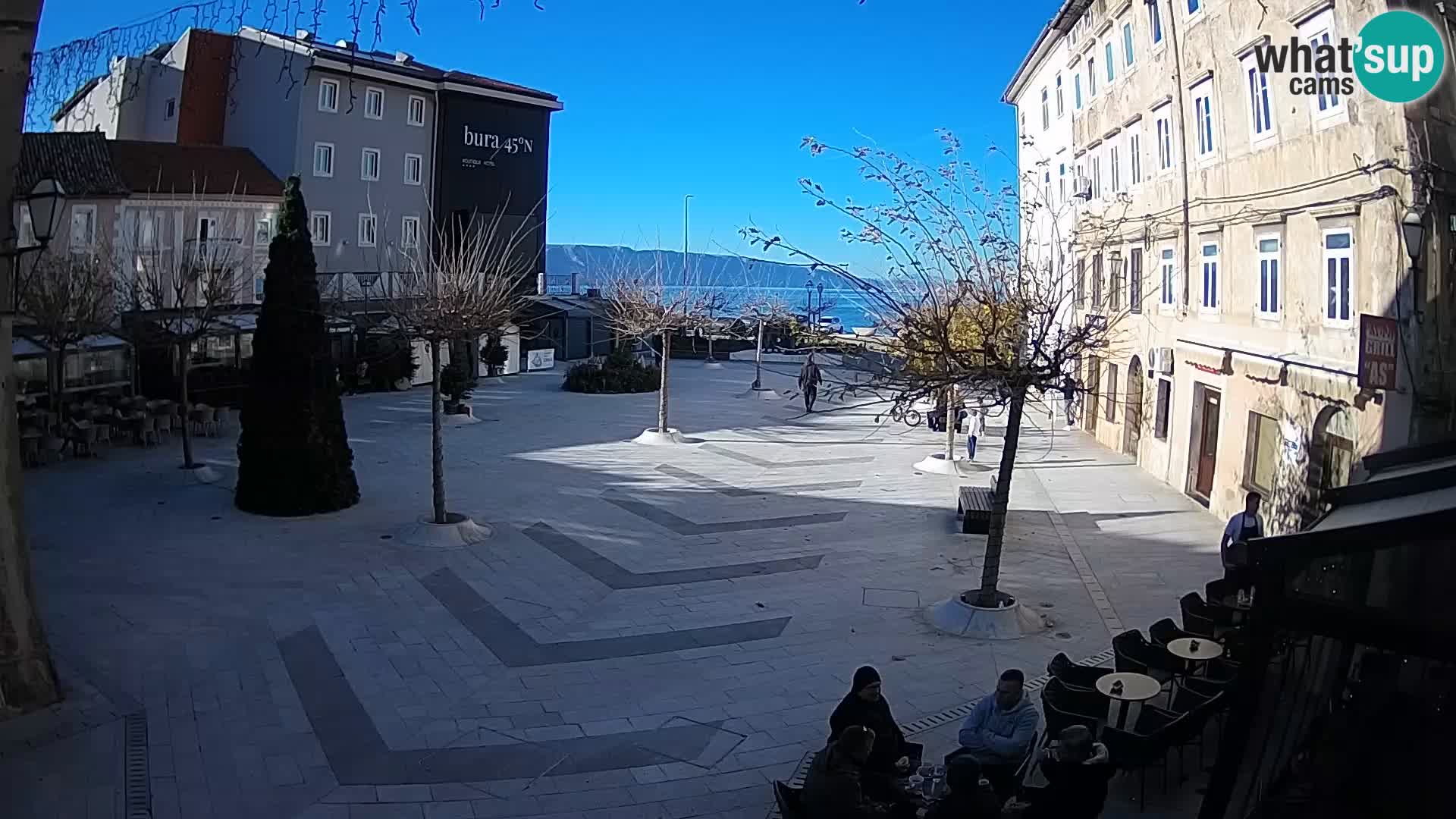Centro della città di Senj – Piazza Pavlin – Live Cam Dalmazia