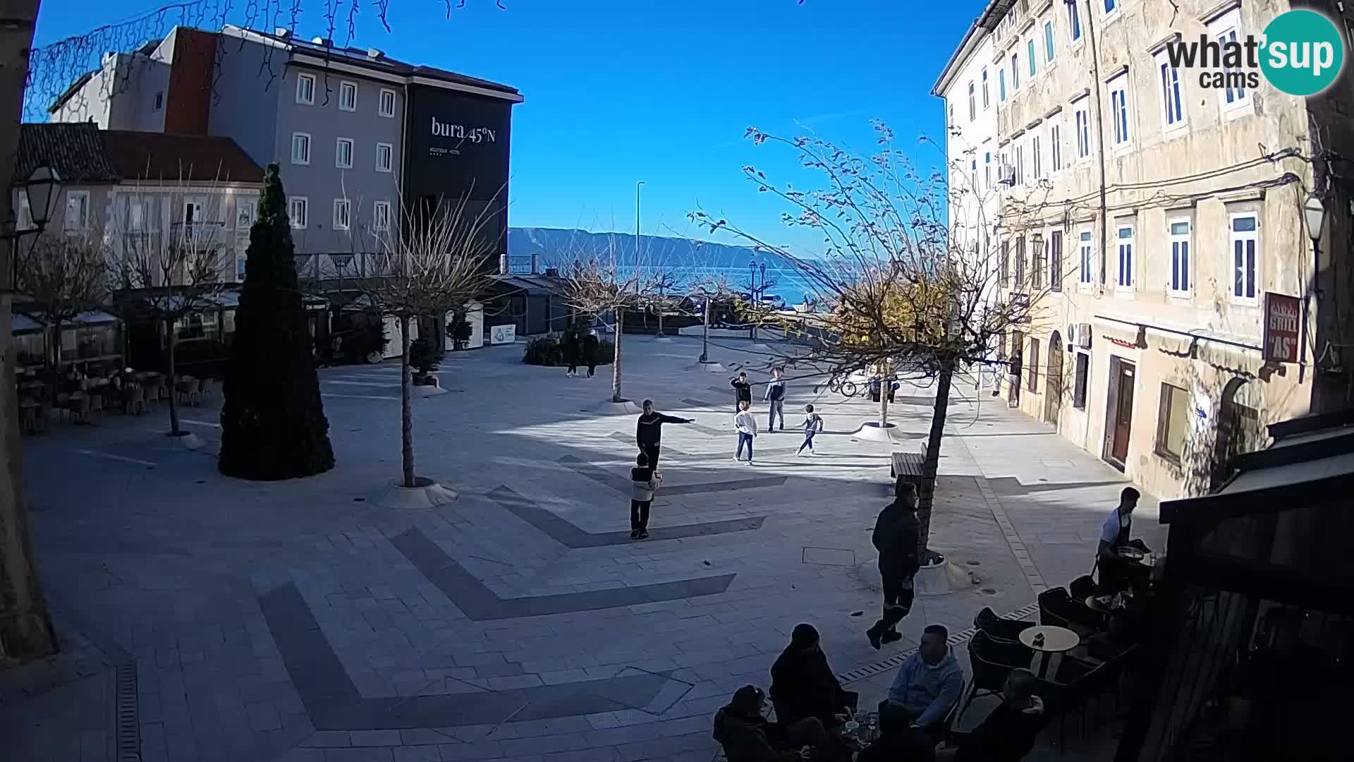 Centre de la ville de Senj – Place Pavlin – Live Cam Dalmatie