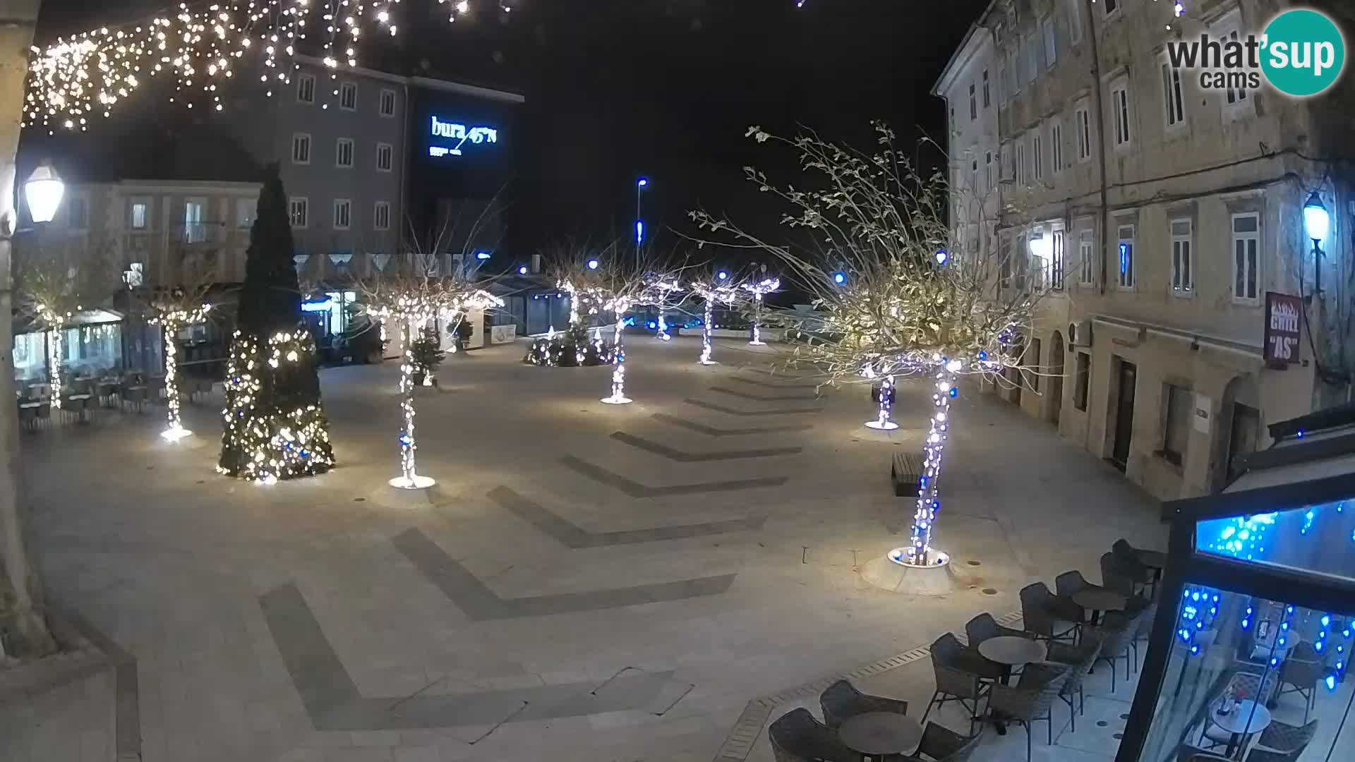 Center of Senj city – Pavlin square – Live Cam Dalmatia