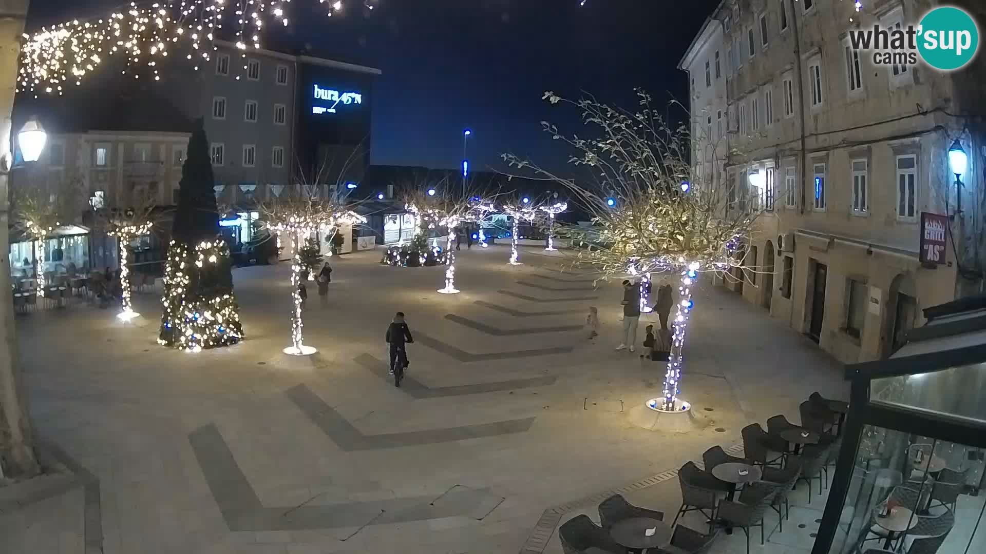 Centre de la ville de Senj – Place Pavlin – Live Cam Dalmatie