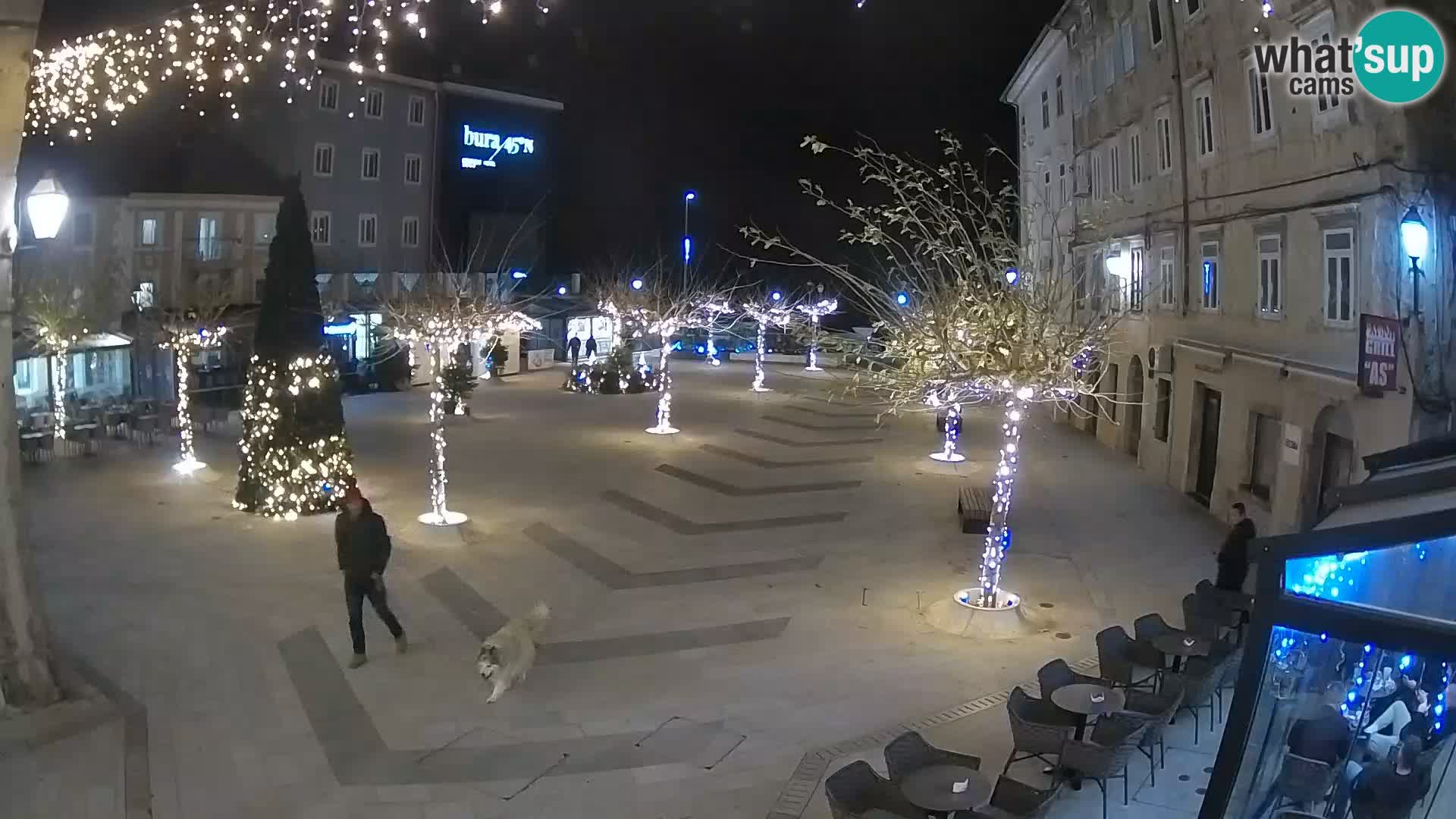 Center of Senj city – Pavlin square – Live Cam Dalmatia