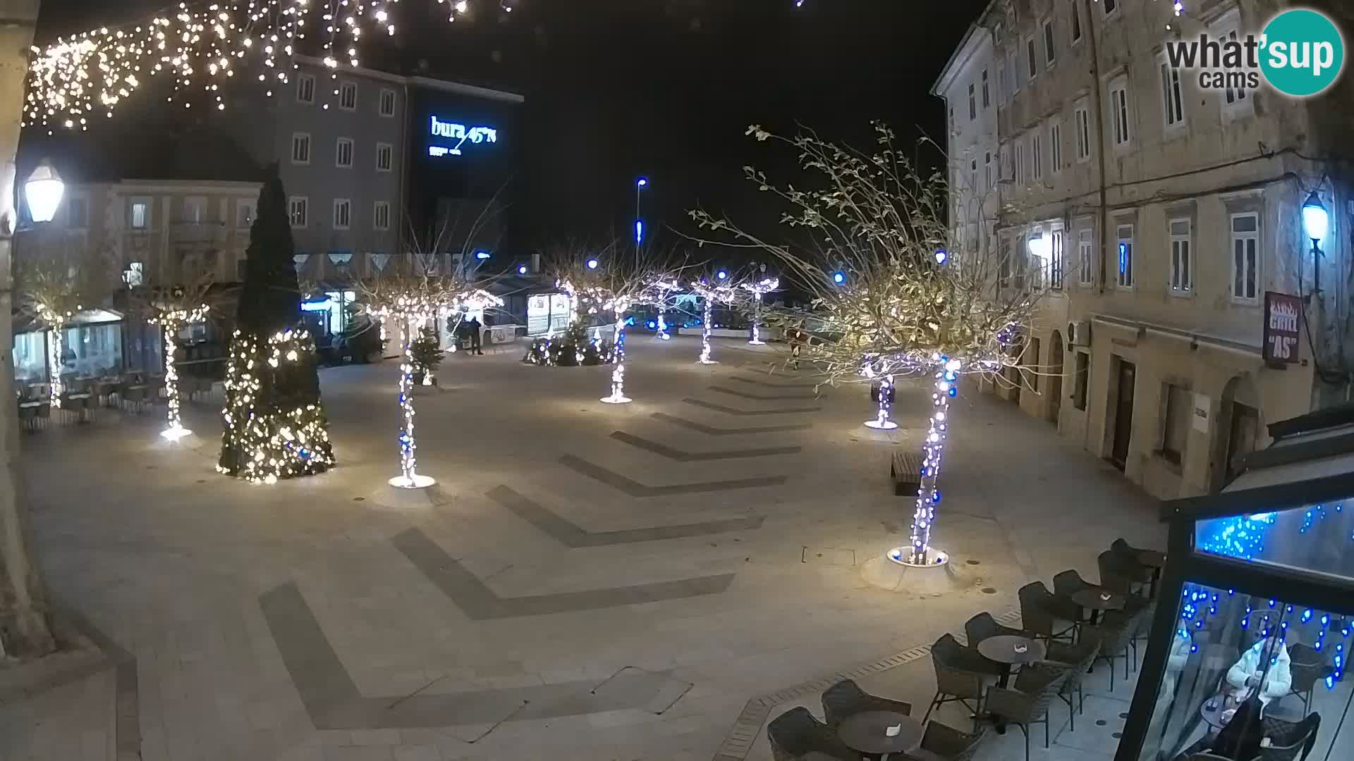 Centre de la ville de Senj – Place Pavlin – Live Cam Dalmatie