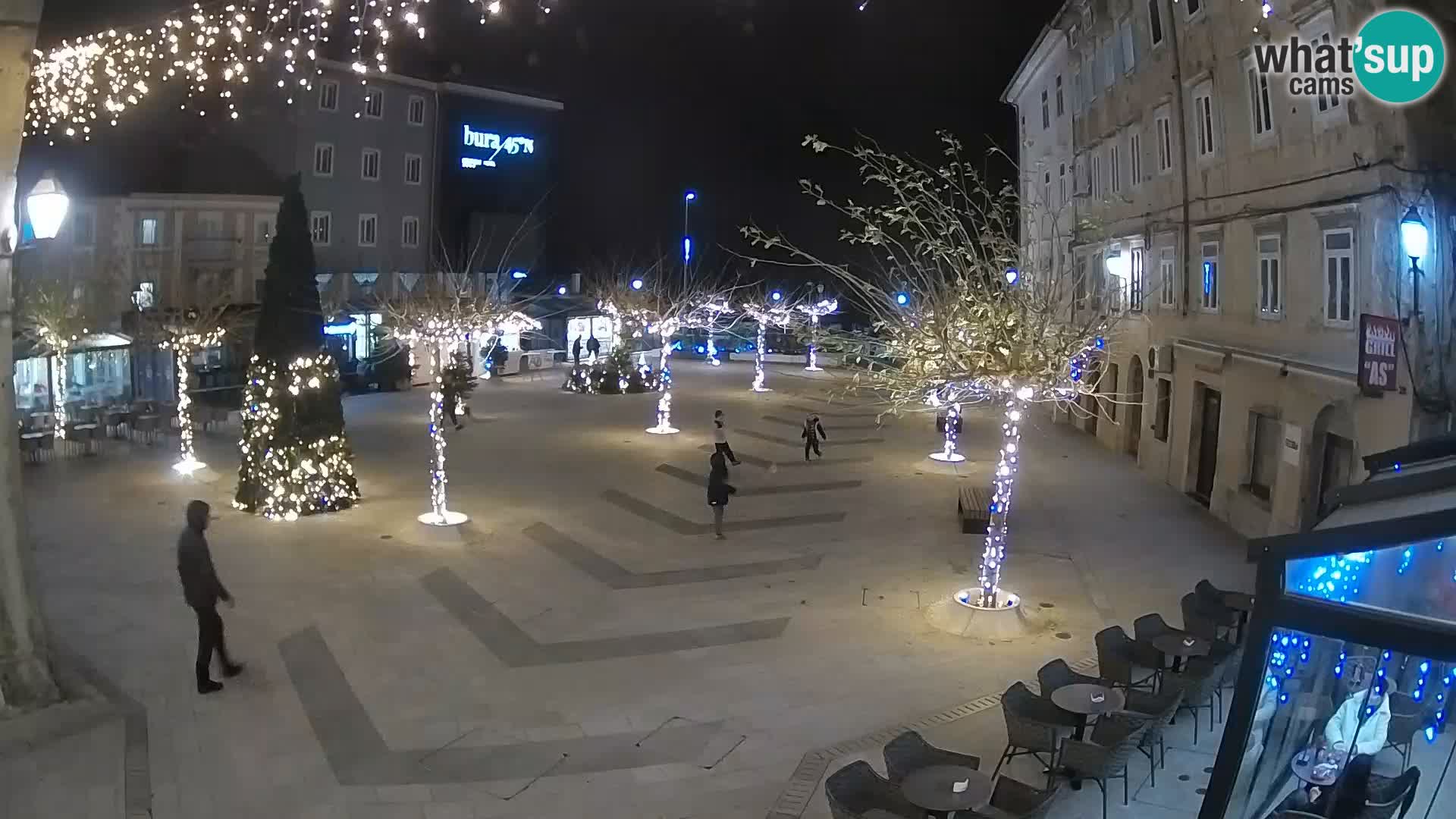 Centro della città di Senj – Piazza Pavlin – Live Cam Dalmazia