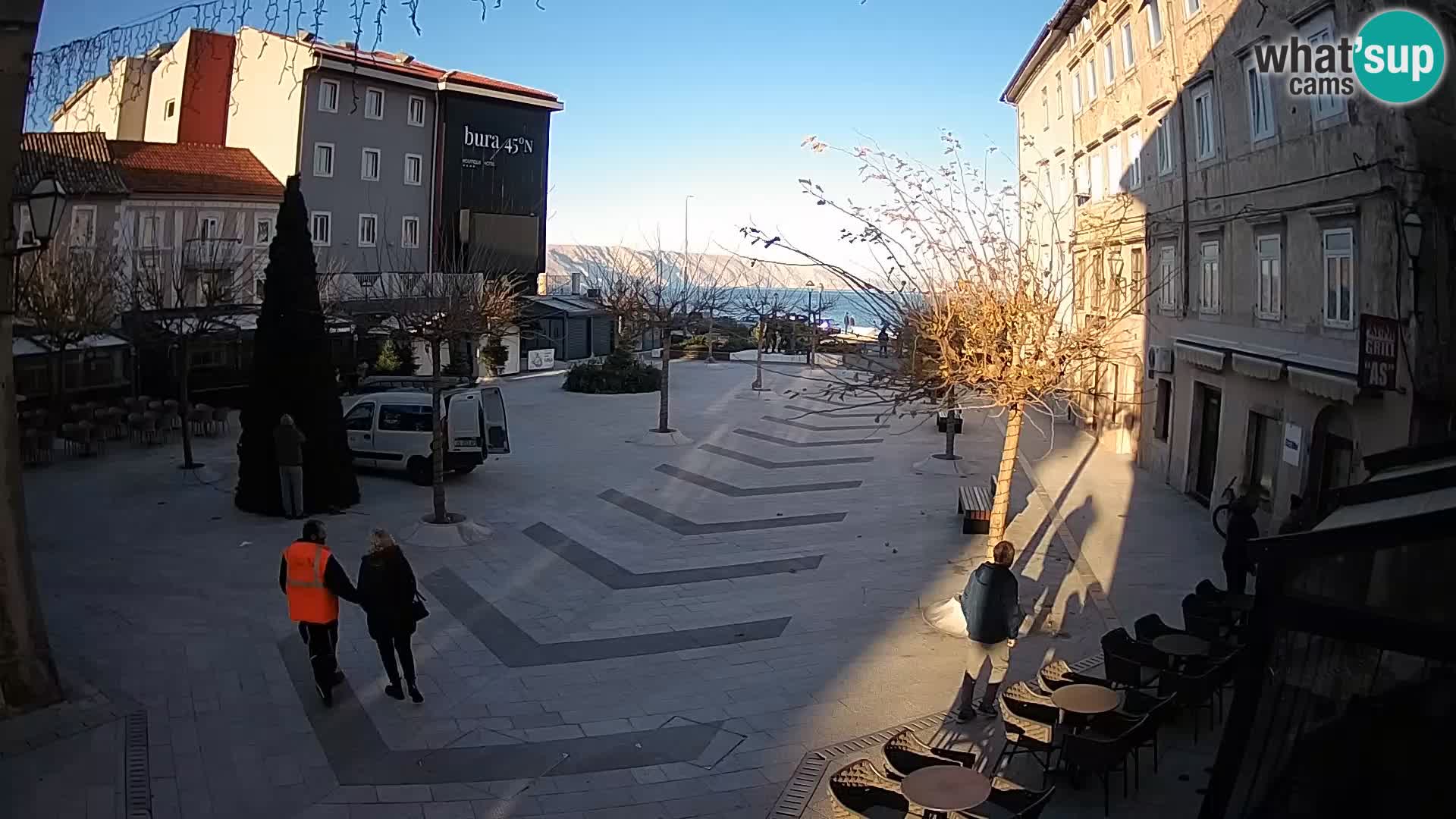 Centre de la ville de Senj – Place Pavlin – Live Cam Dalmatie