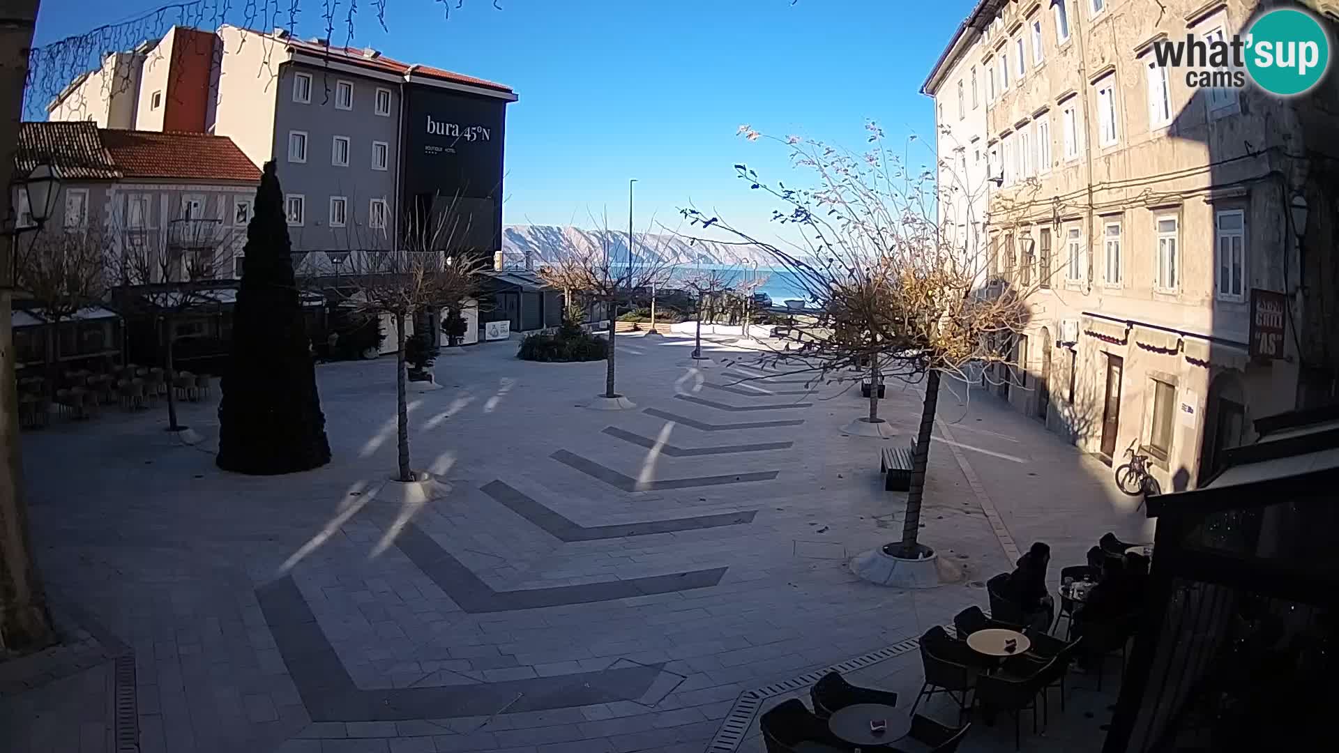 Centre de la ville de Senj – Place Pavlin – Live Cam Dalmatie