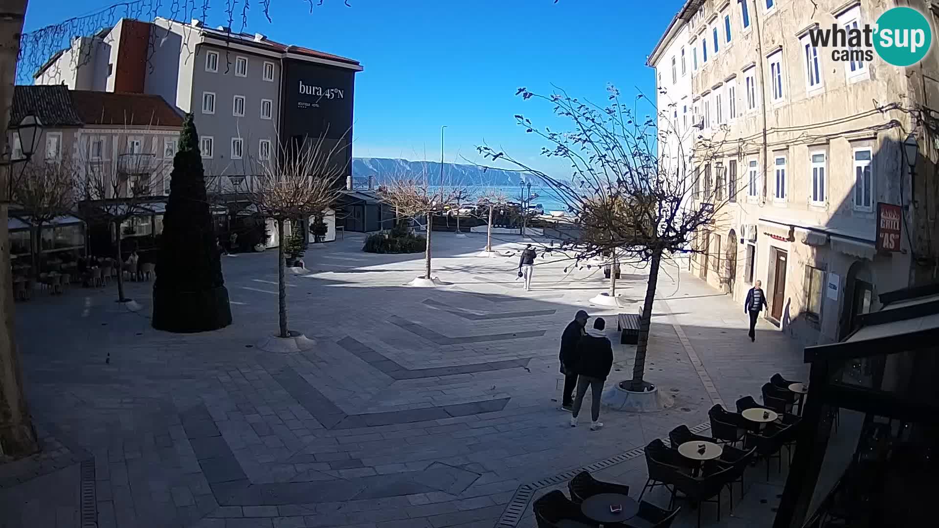 Center of Senj city – Pavlin square – Live Cam Dalmatia